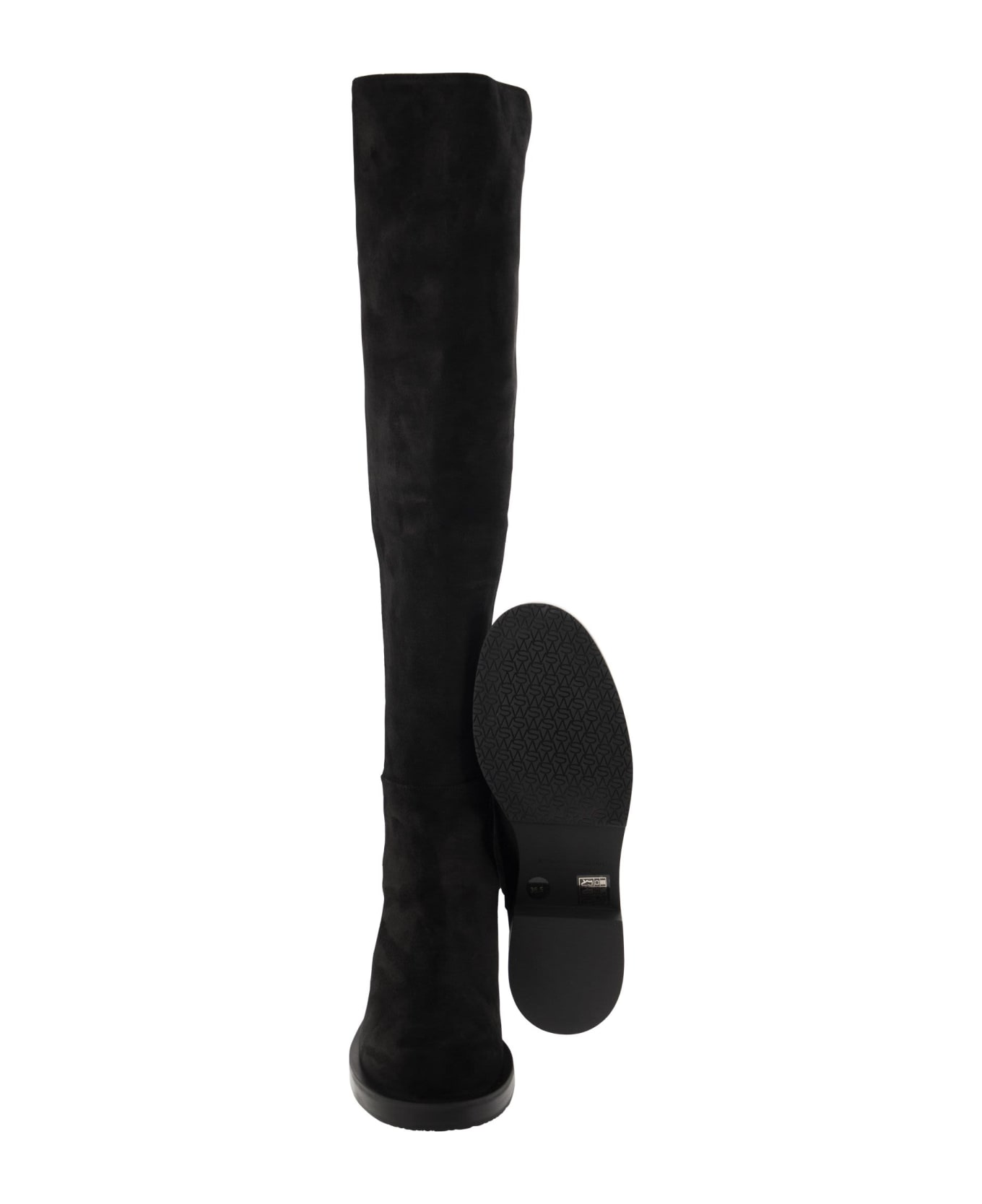 Stuart Weitzman 5050 Bold - Knee-high Boot With Elastic Band - Black