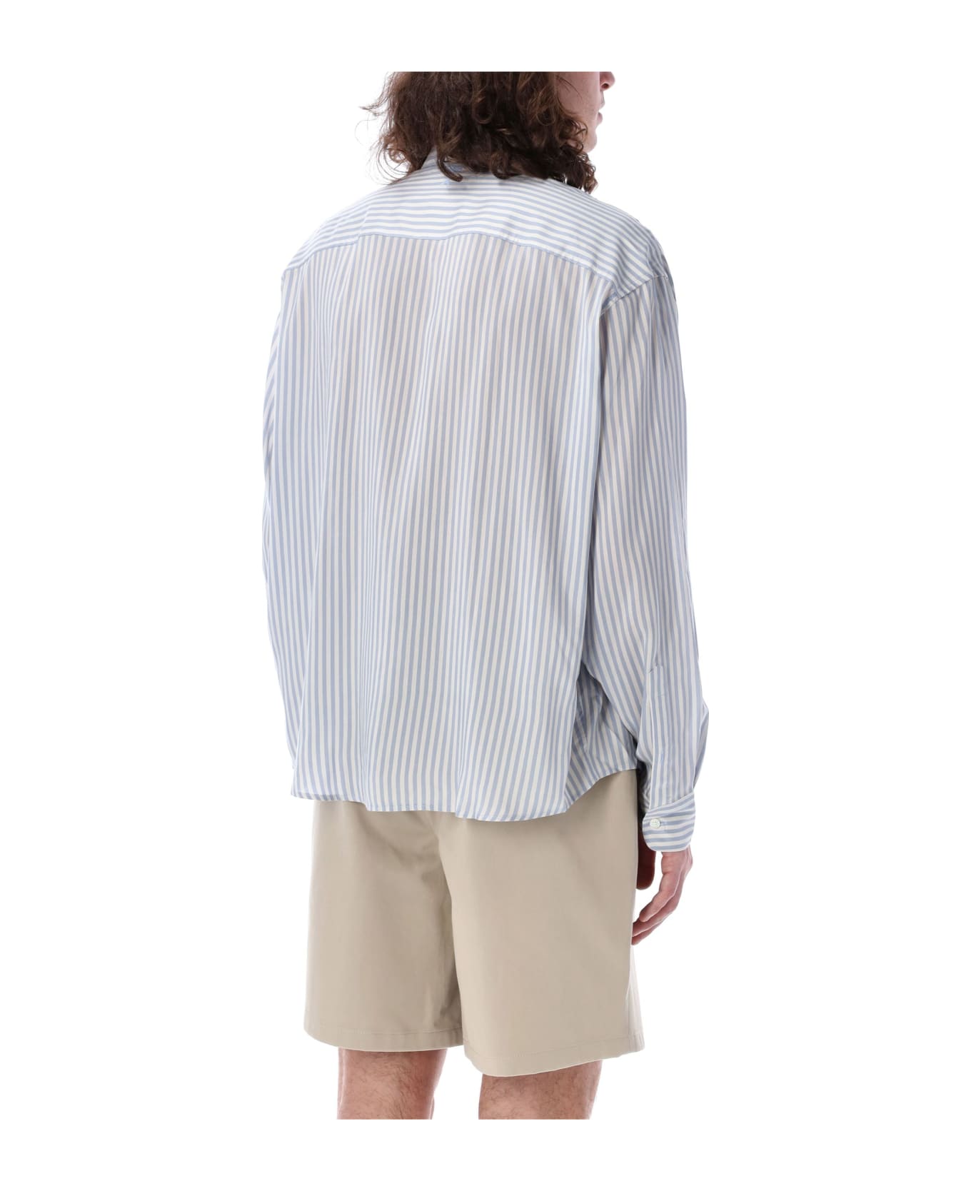 Ami Alexandre Mattiussi Striped Shirt - CHALK/CASHMERE