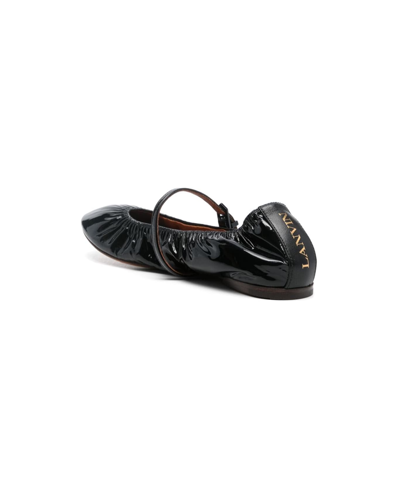 Lanvin Ballerina With Strap - Black