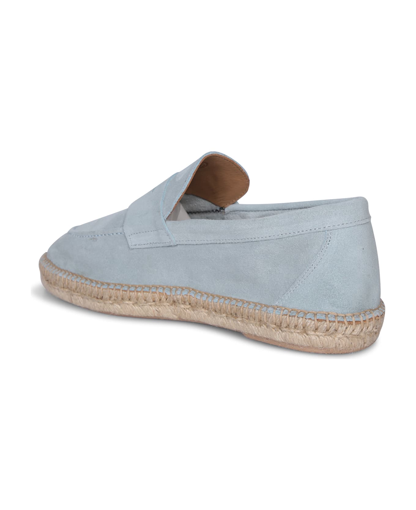 Lardini Farah Suede Light Blue Espadrilles - Blue