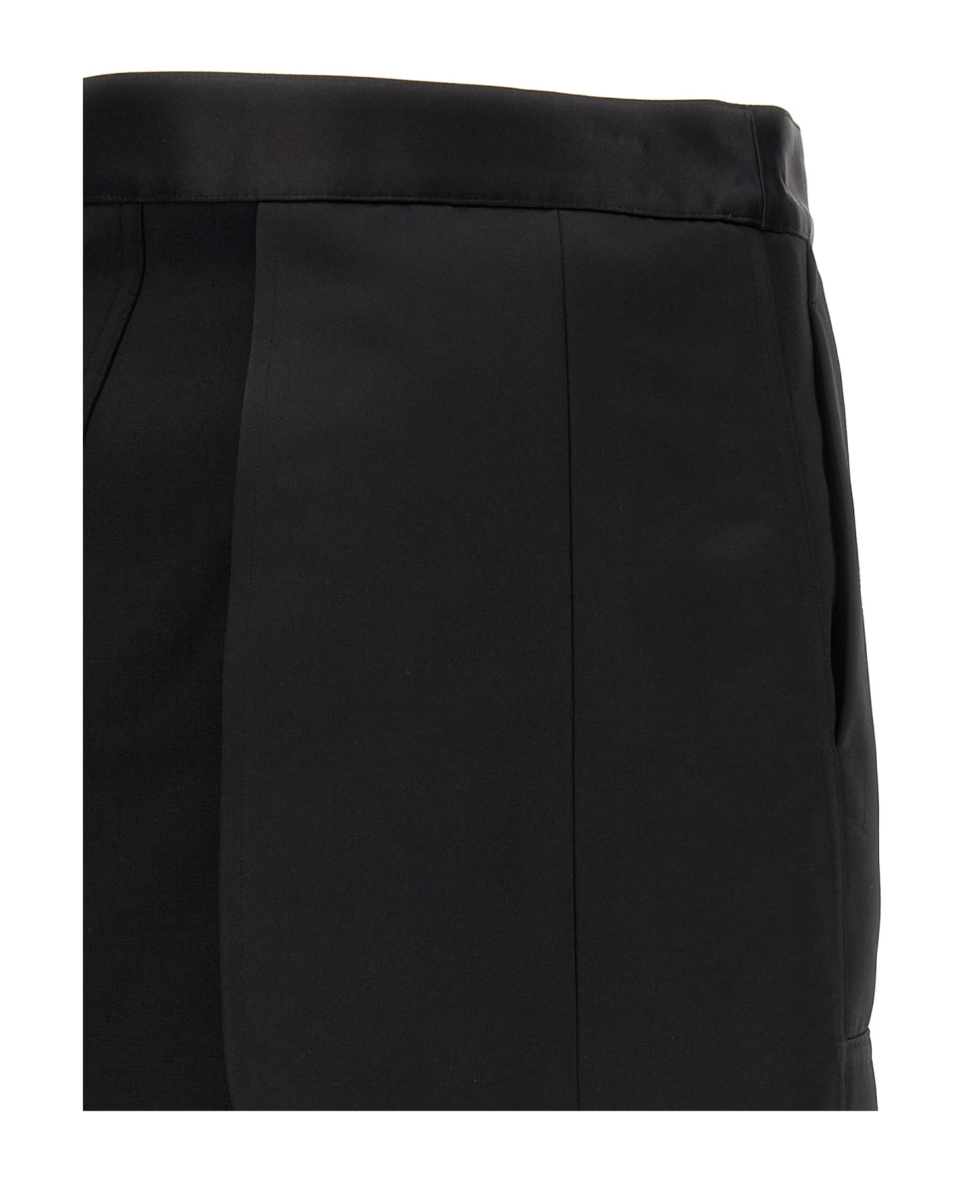 Helmut Lang Satin Panel Skirt - Black  