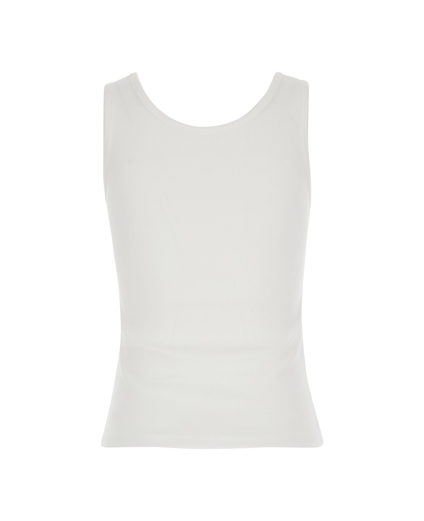 Dunst White Tank Top In Cotton Blend Woman - White タンクトップ