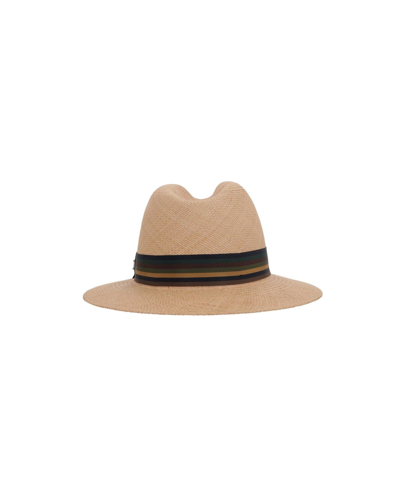 Max Mara Logo Plaque Hat - Beige