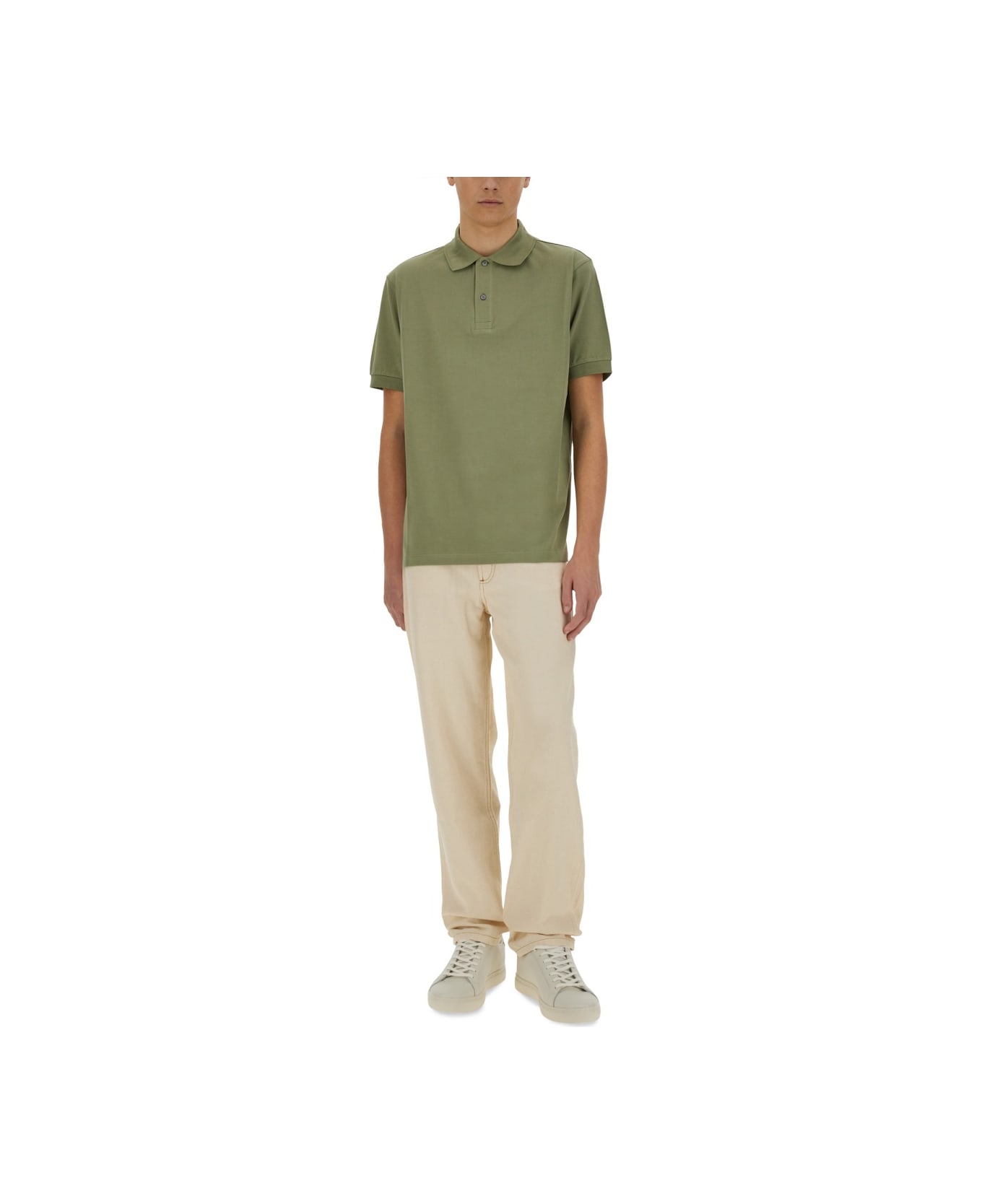 Paul Smith Cotton Polo - MILITARY GREEN
