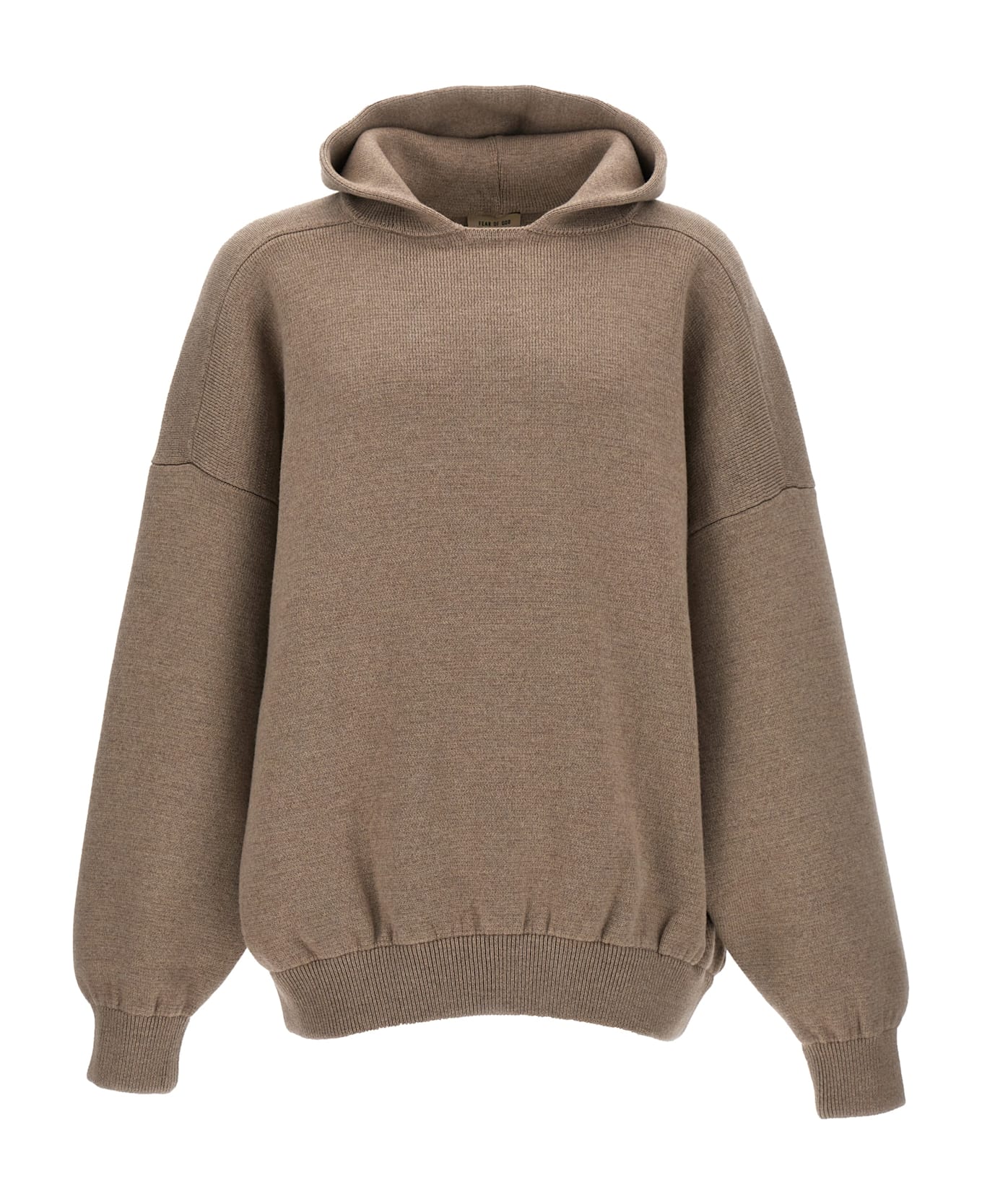 Fear of God 'boucle Knit Hoodie' Sweater - Brown