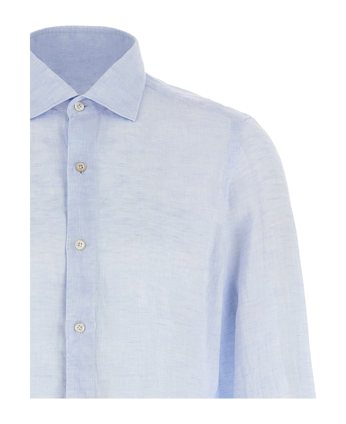 Finamore 'gaeta' Shirt - Light Blue