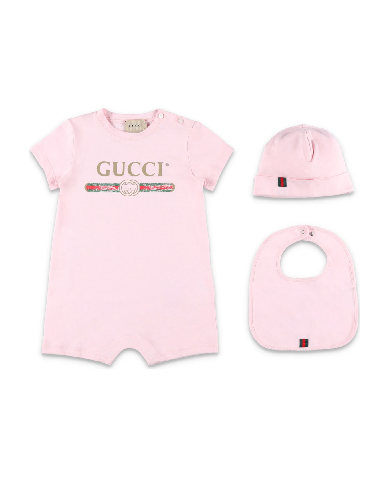Gucci Logo Cotton Gift Set - Pink