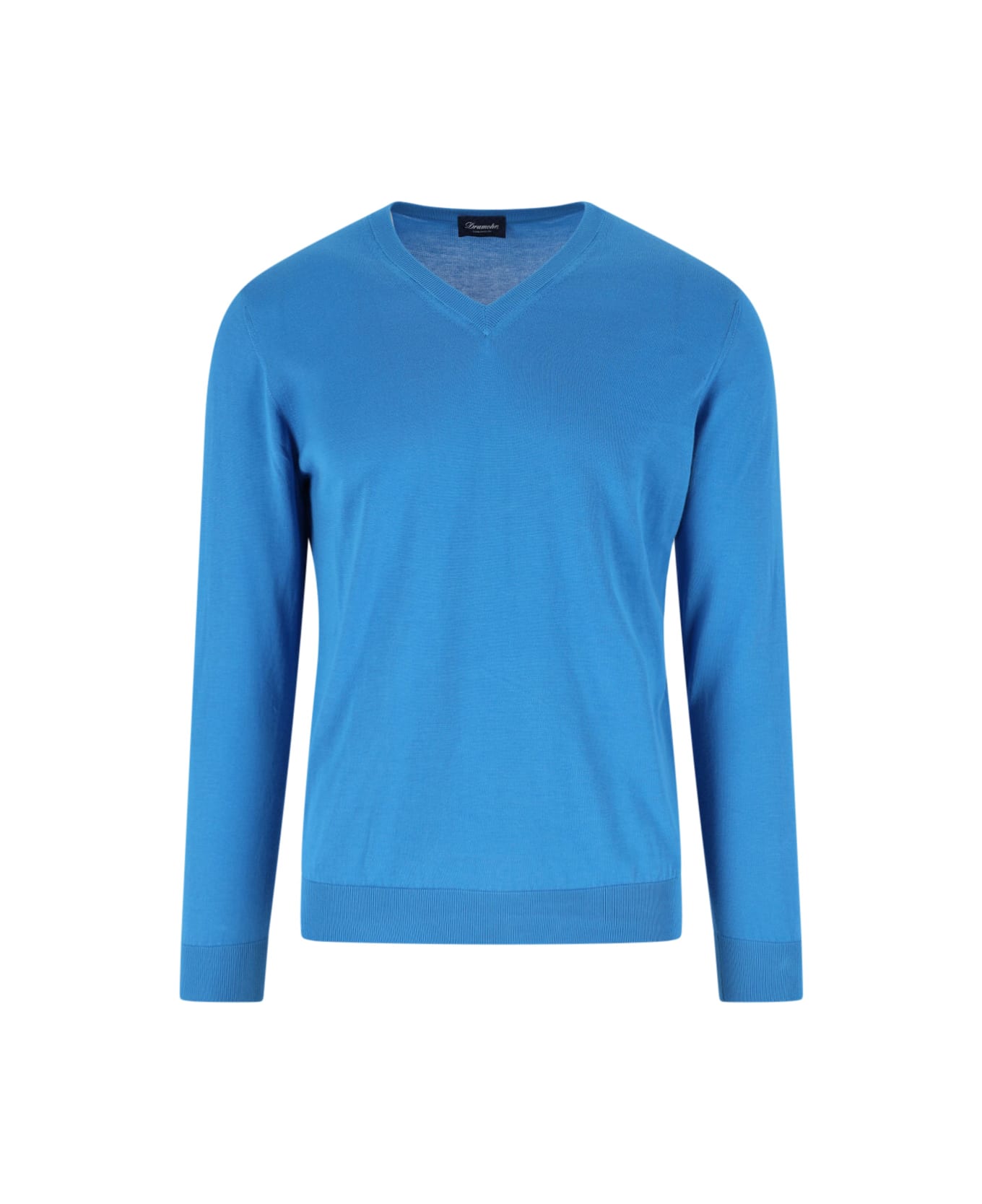 Drumohr V-neck Sweater - Light Blue