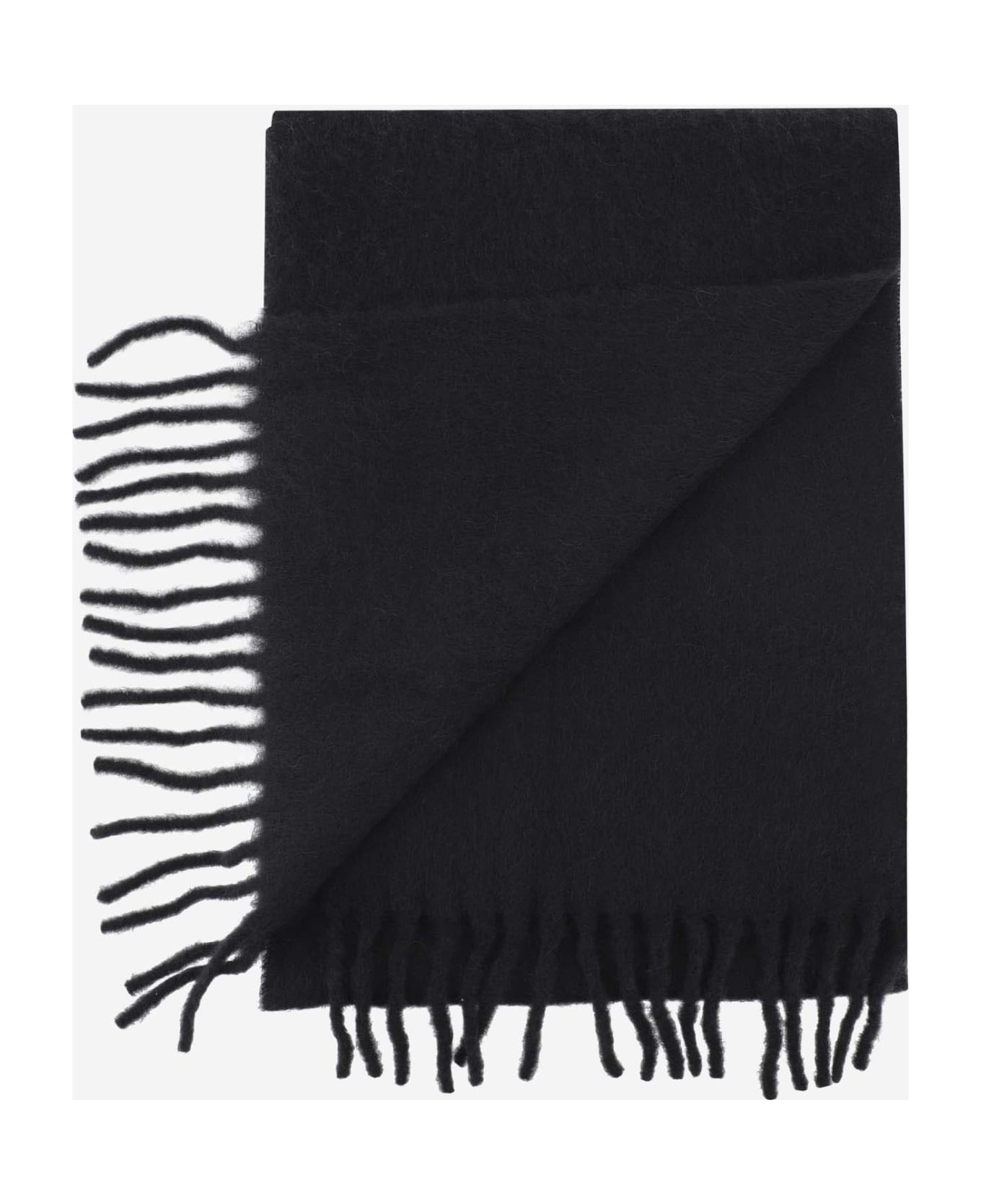 Ami Alexandre Mattiussi Alpaca Blend Scarf - Black