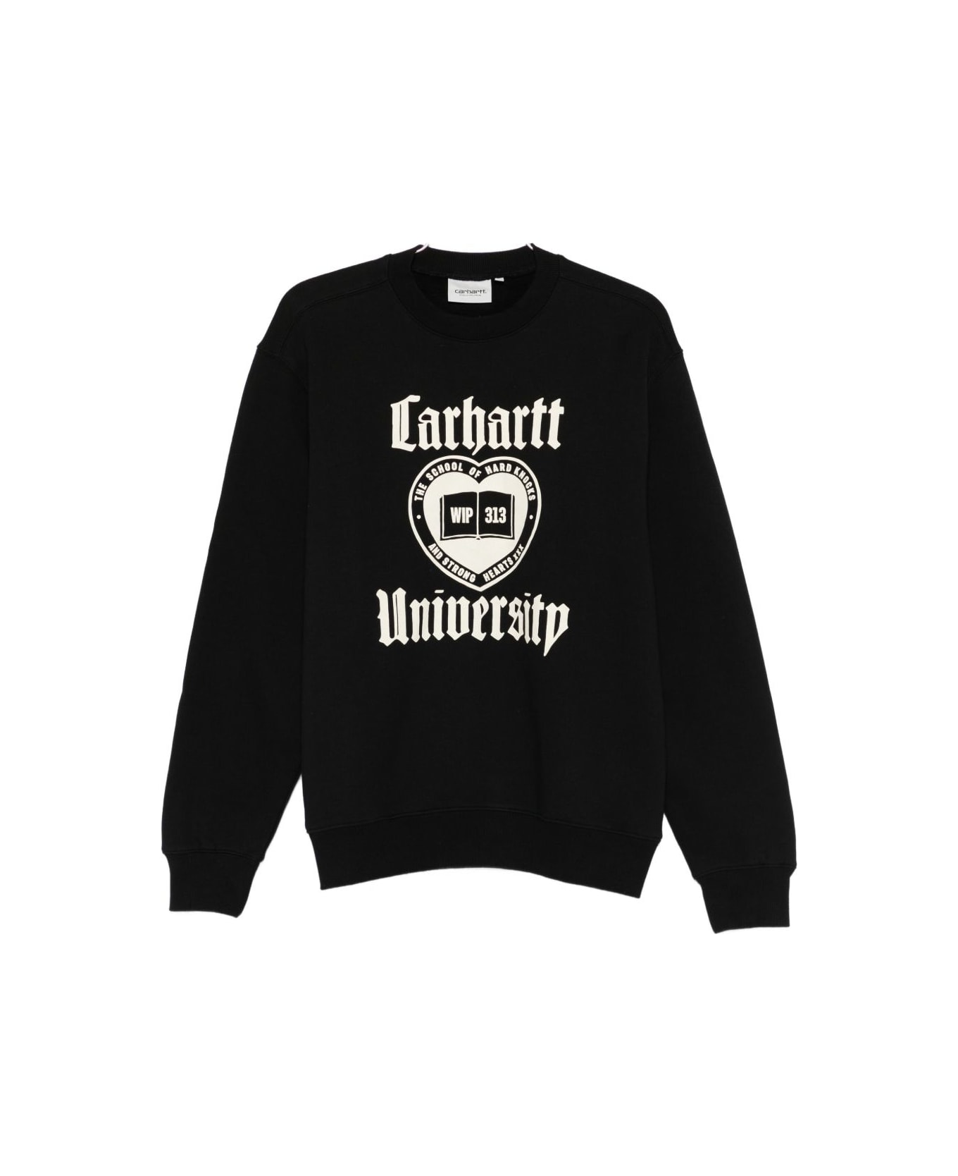 Carhartt Logo Crewneck Sweatshirt - Xx Black