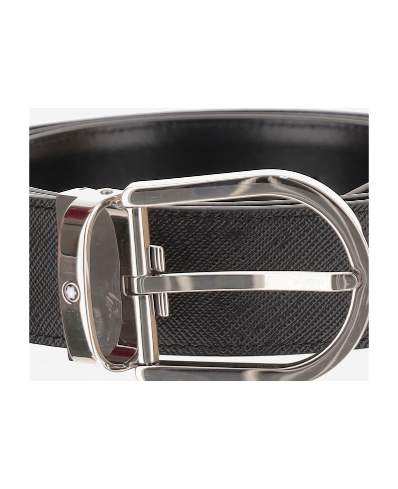 Montblanc Reversible Leather Belt - Black