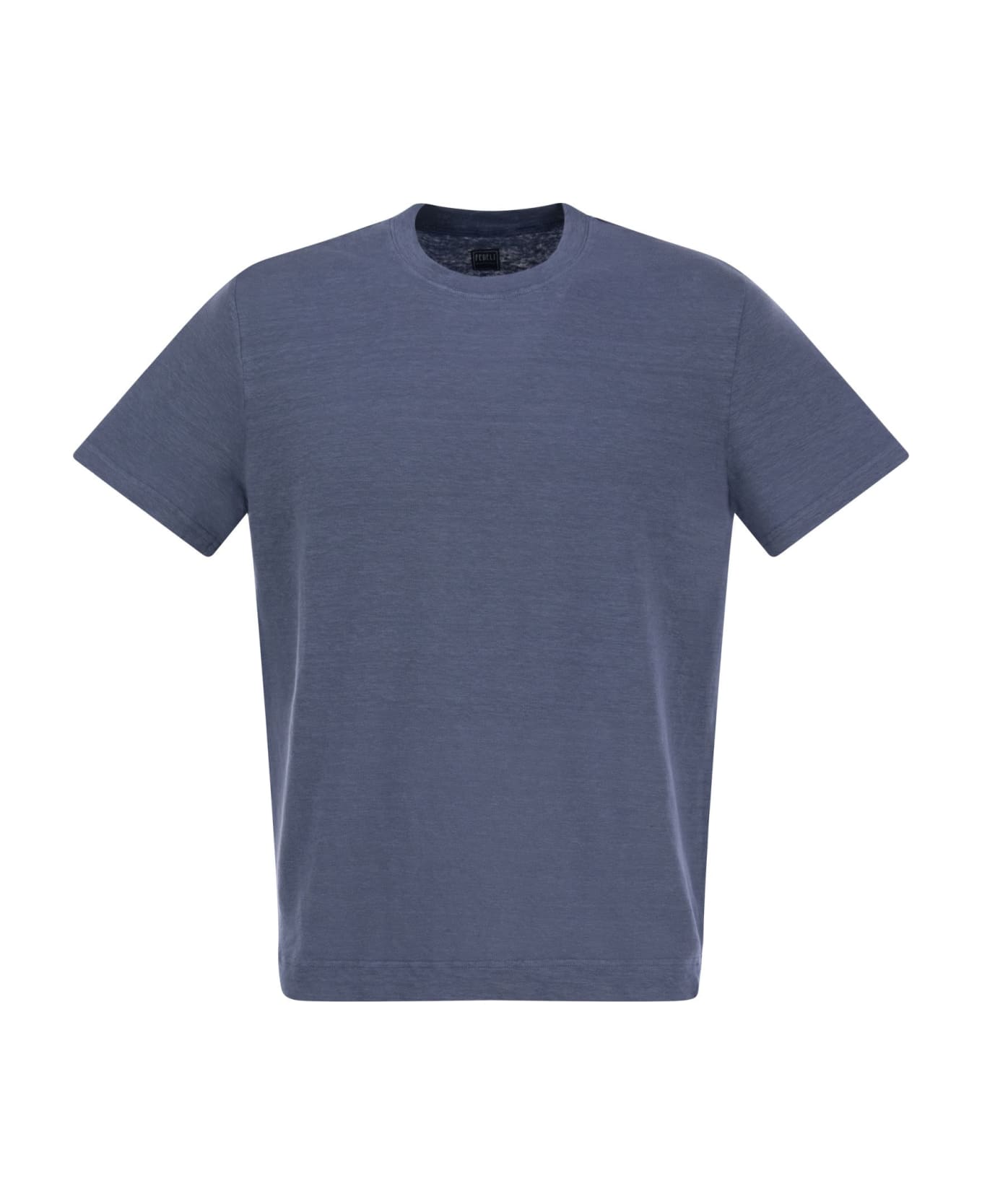 Fedeli Exreme - Linen Flex T-shirt - Avio シャツ