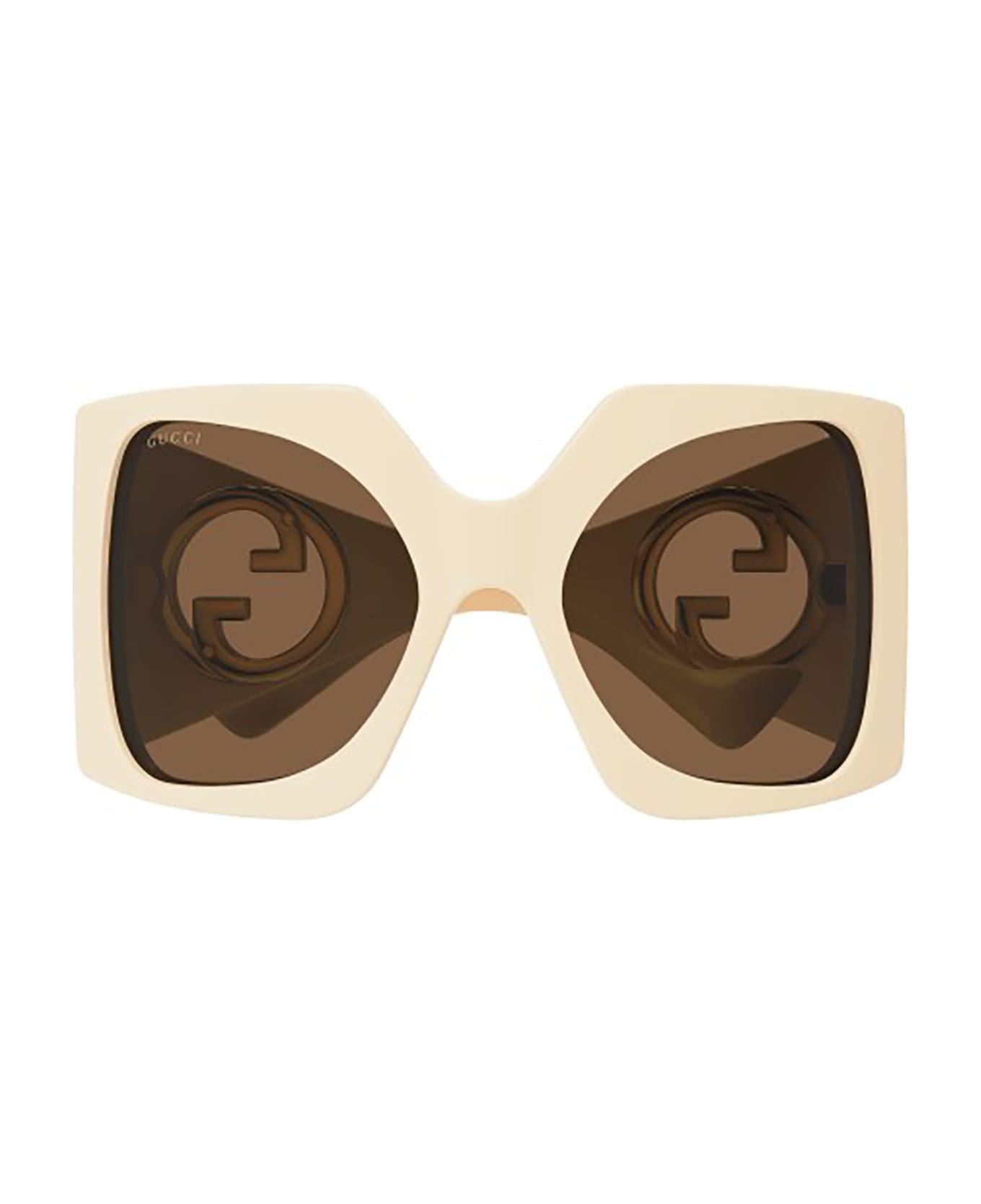 Gucci Eyewear GG1255S Sunglasses - Ivory White Brown