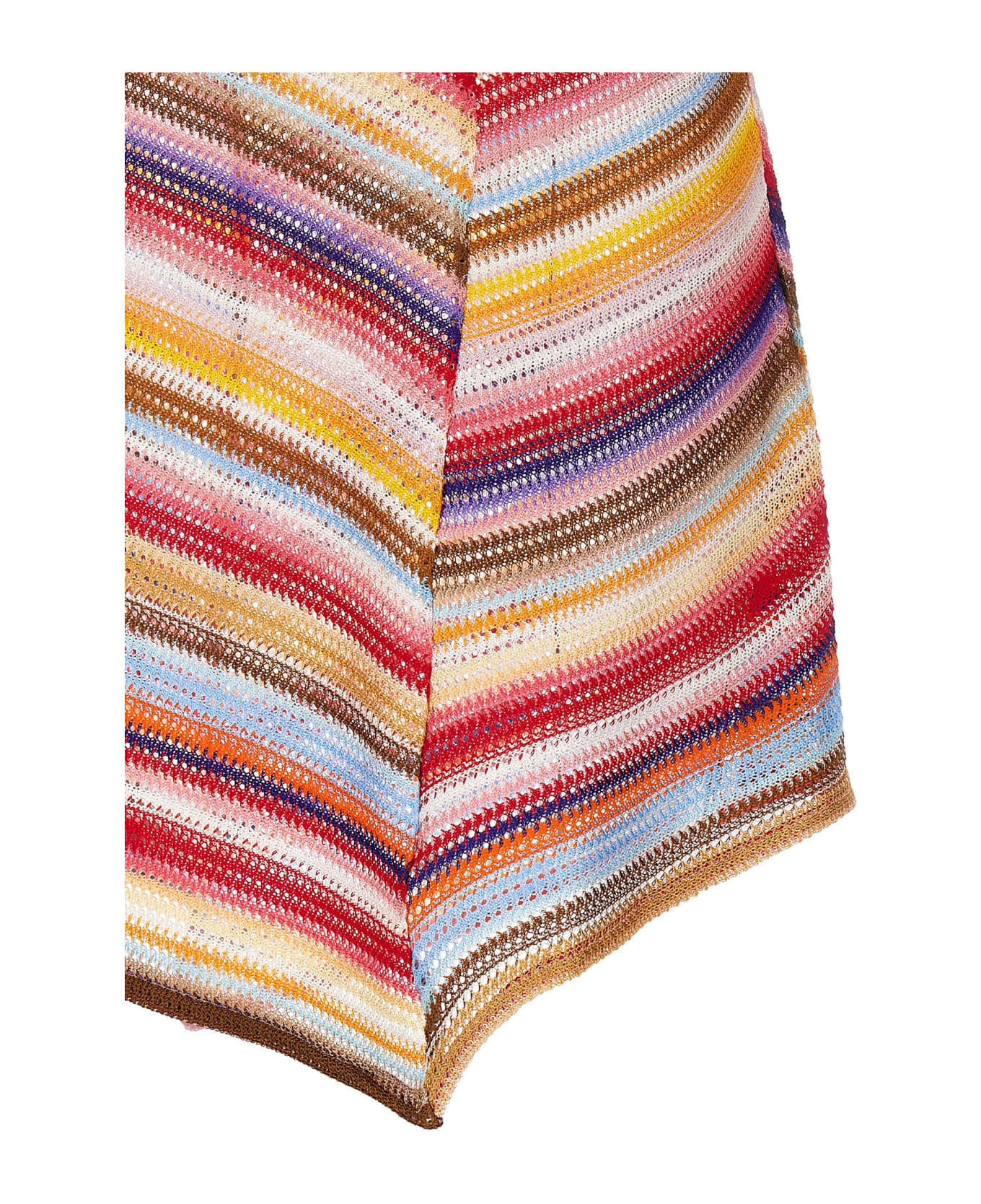 Missoni Knitted Cover-up Dress - MULTICOLOR RED STRIP