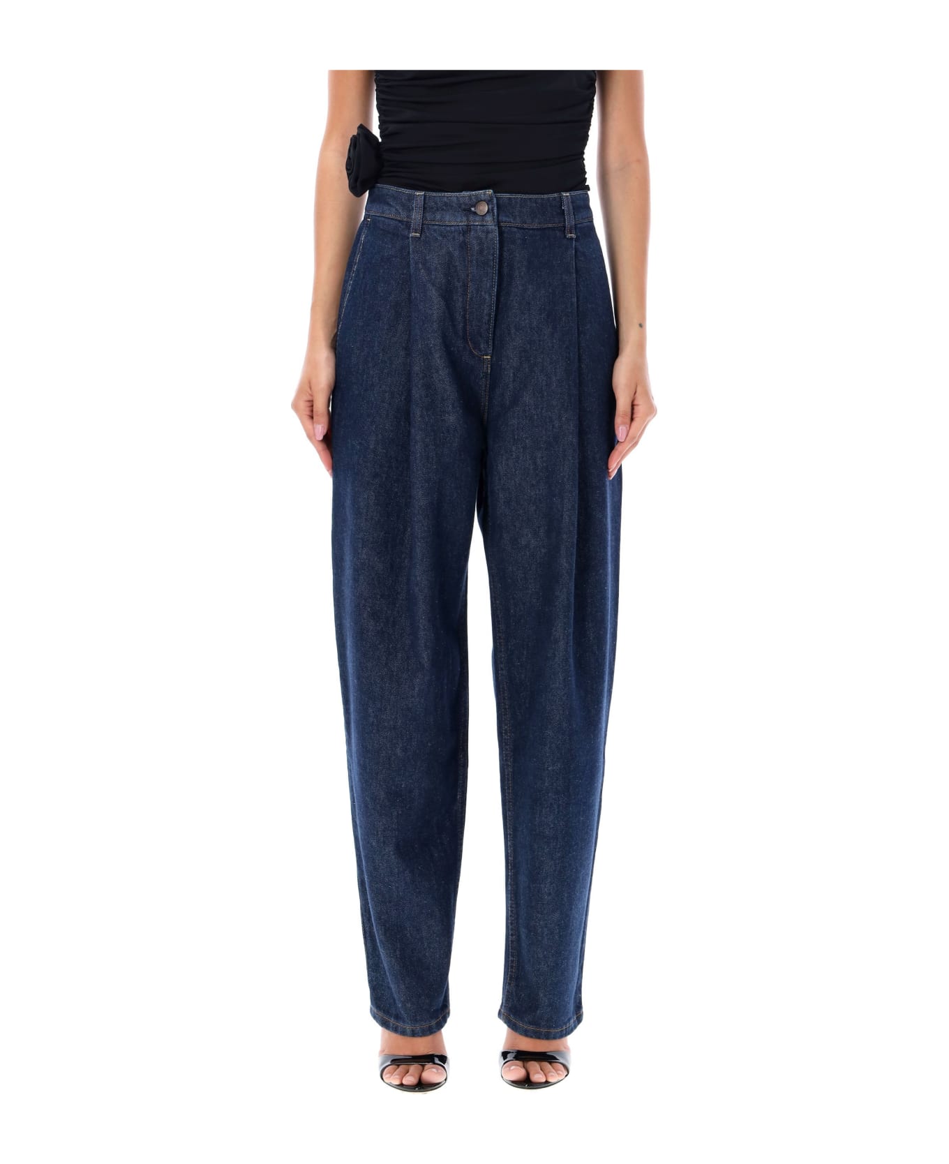 Magda Butrym Denim Pant - NAVY