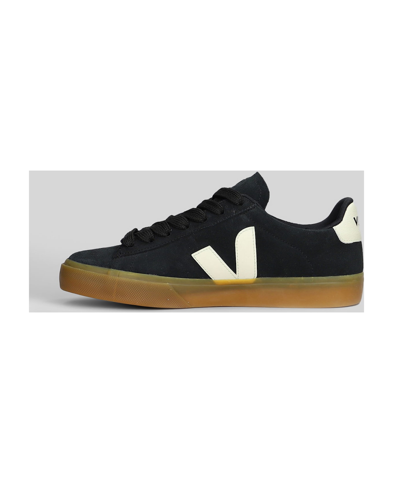 Veja Campo Sneakers In Black Suede - black