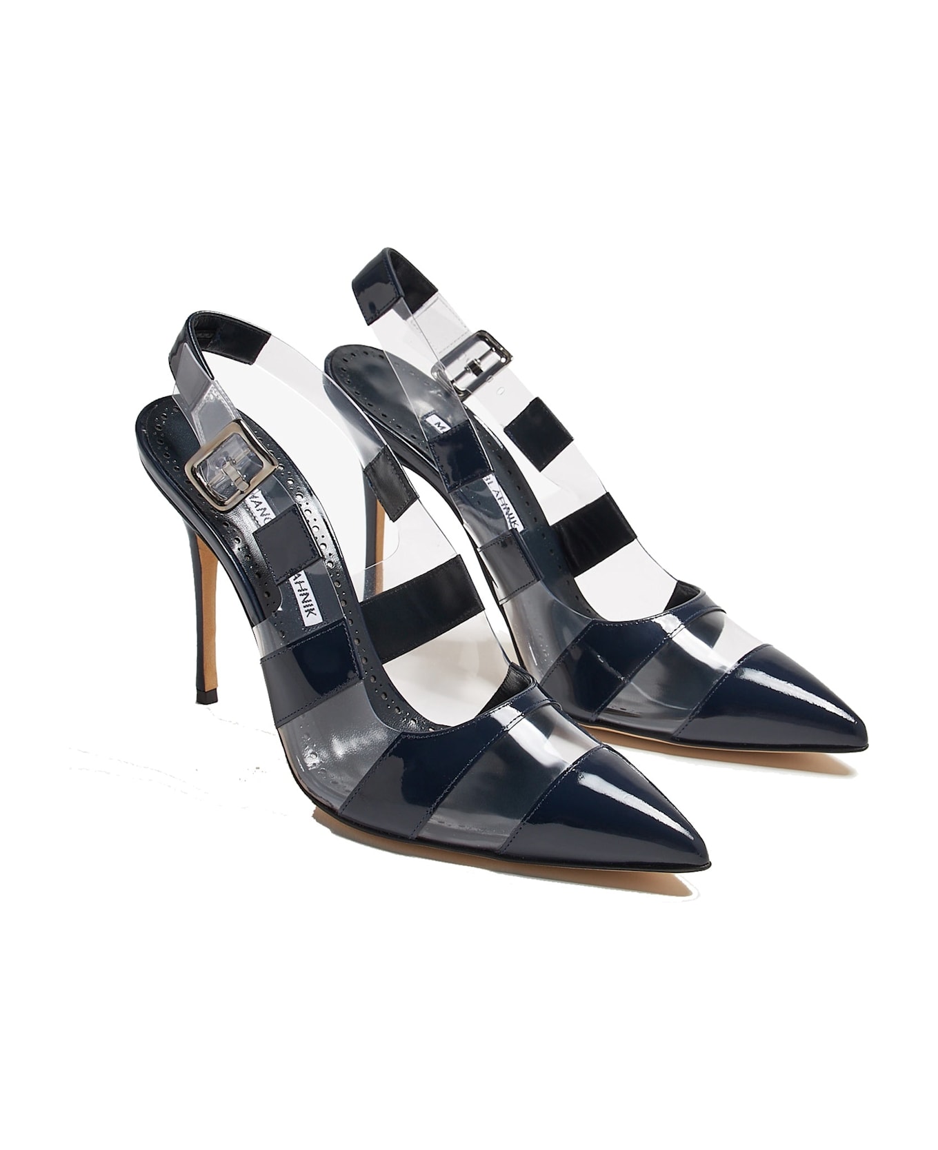 Manolo Blahnik Uxra 105 Pumps - Blue