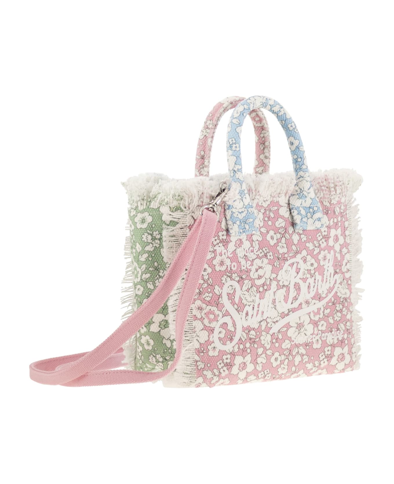 MC2 Saint Barth Mini Vanity Bag In Floral Cotton Canvas - Multicolor