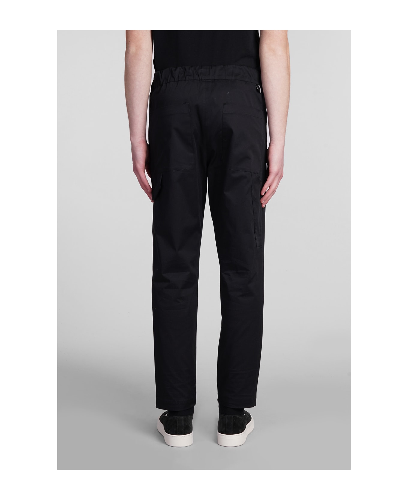 Low Brand Seul Work Pants In Black Cotton - black
