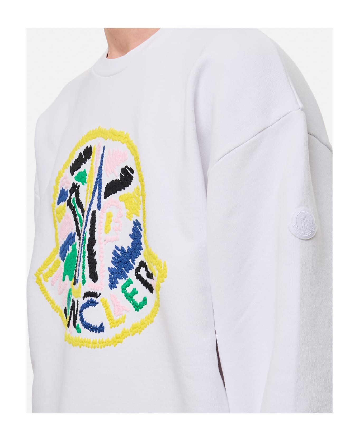 Moncler Cotton Sweatshirt - White フリース