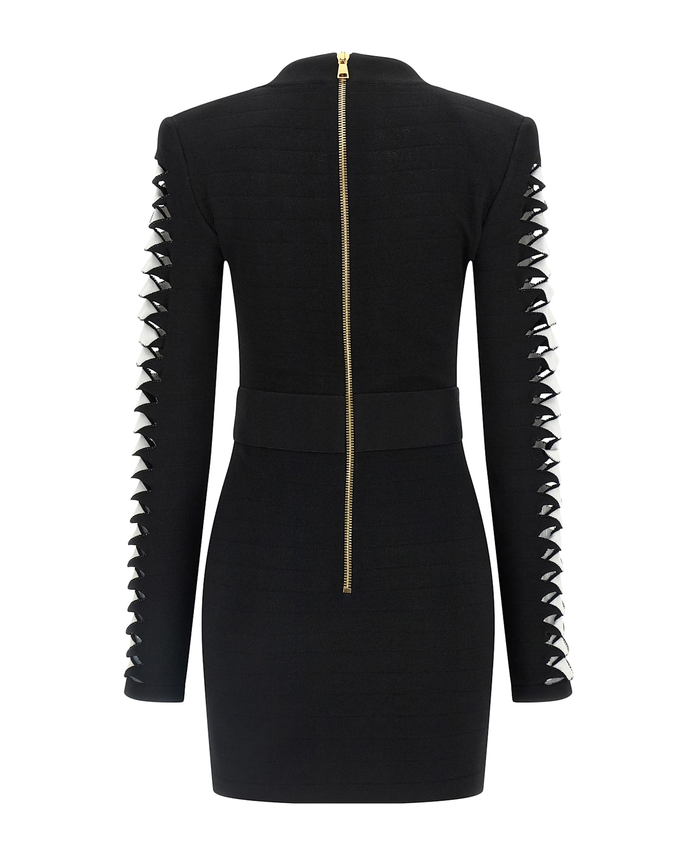 Balmain Cut-out Dress - Black  