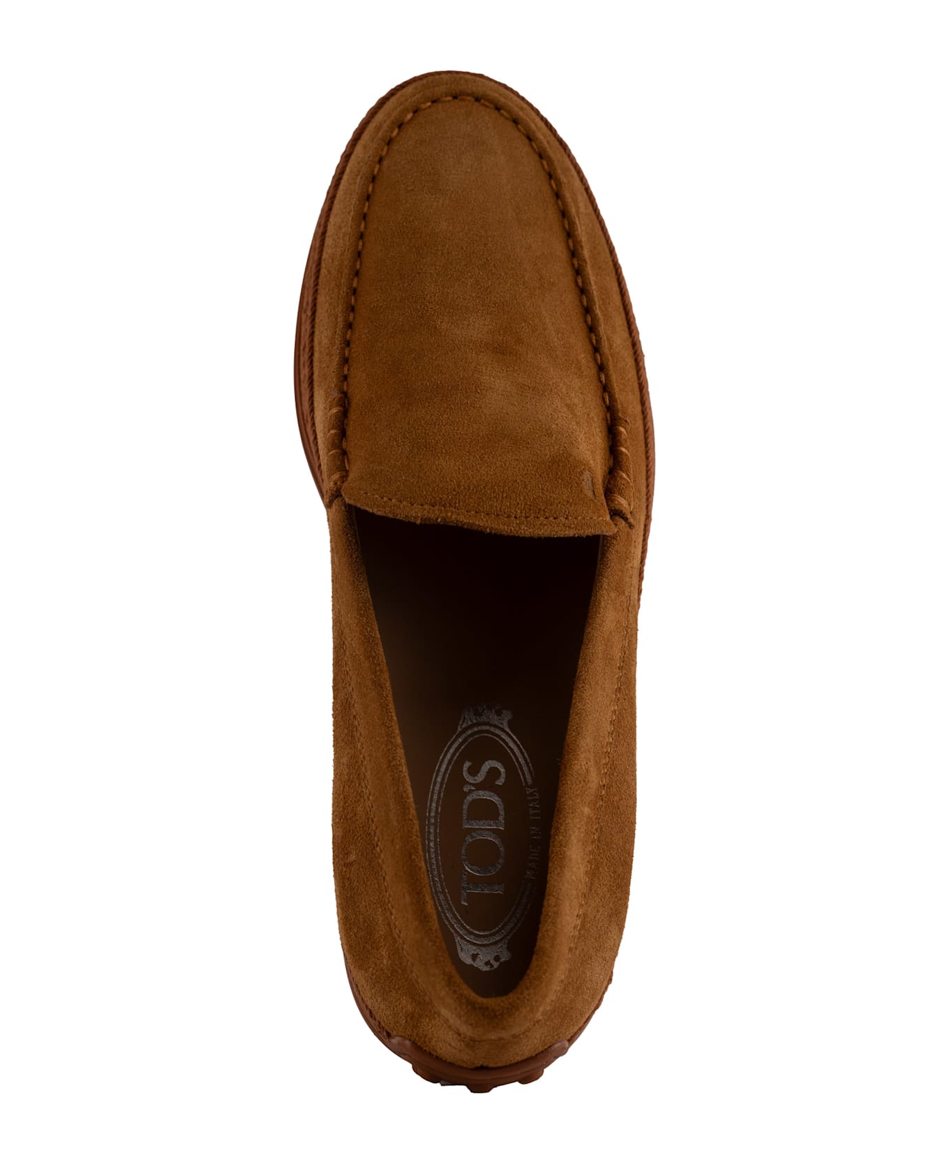 Tod
s Leather Slip-on Moccasin - Tabacco