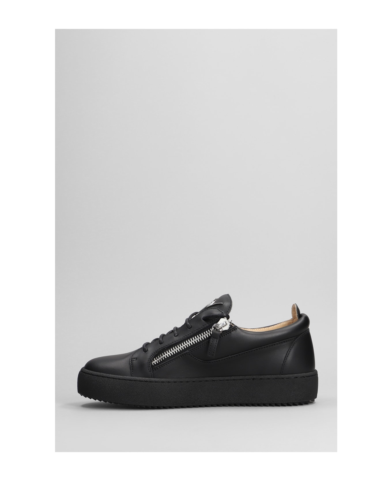 Giuseppe Zanotti Frankie Sneakers In Black Leather - black