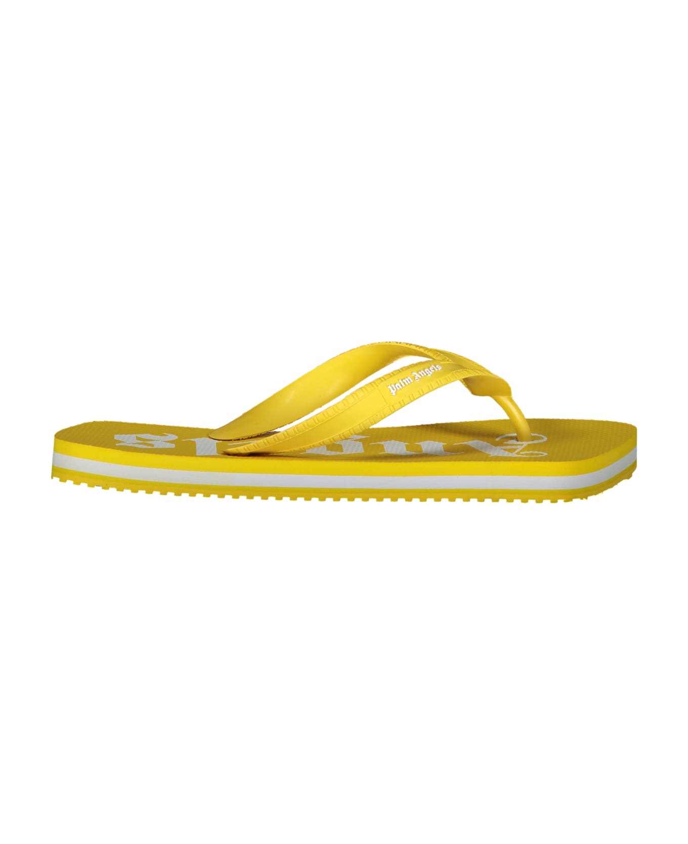 Palm Angels Logoed Rubber Flip-flop - Yellow