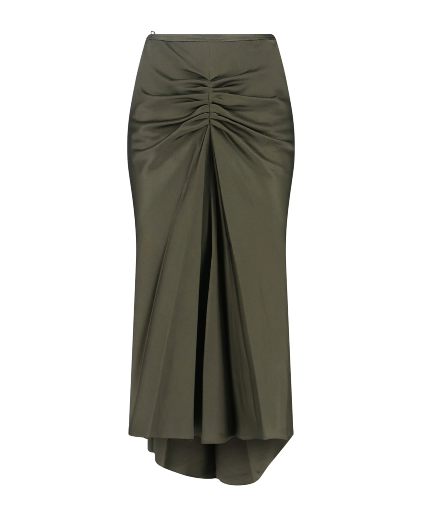 Victoria Beckham Draped Midi Skirt - Green