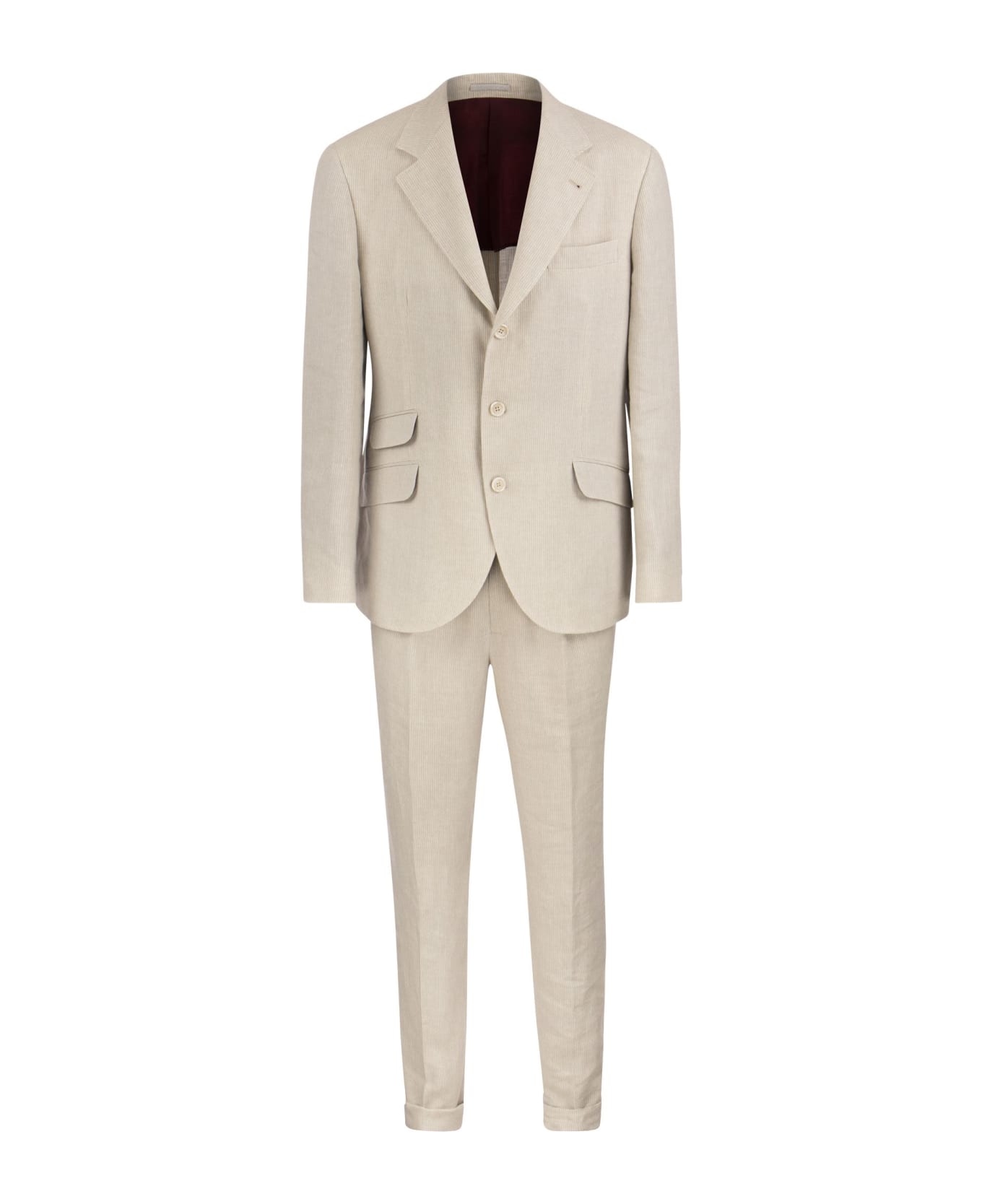 Brunello Cucinelli Leisure Linen Dress - Oat