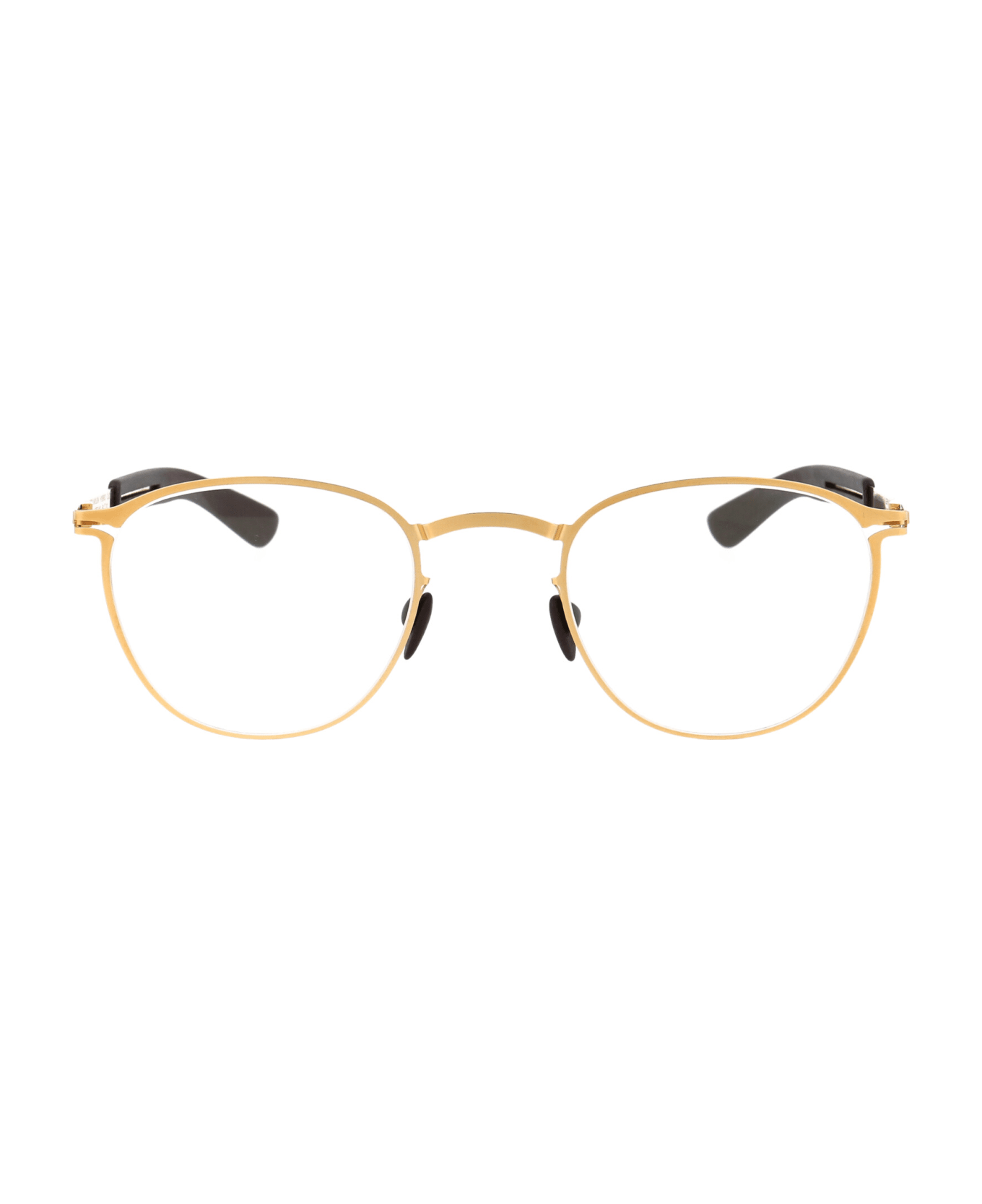 Mykita Clove Glasses - 244 MH2 Gold/Ebony Brown Clear