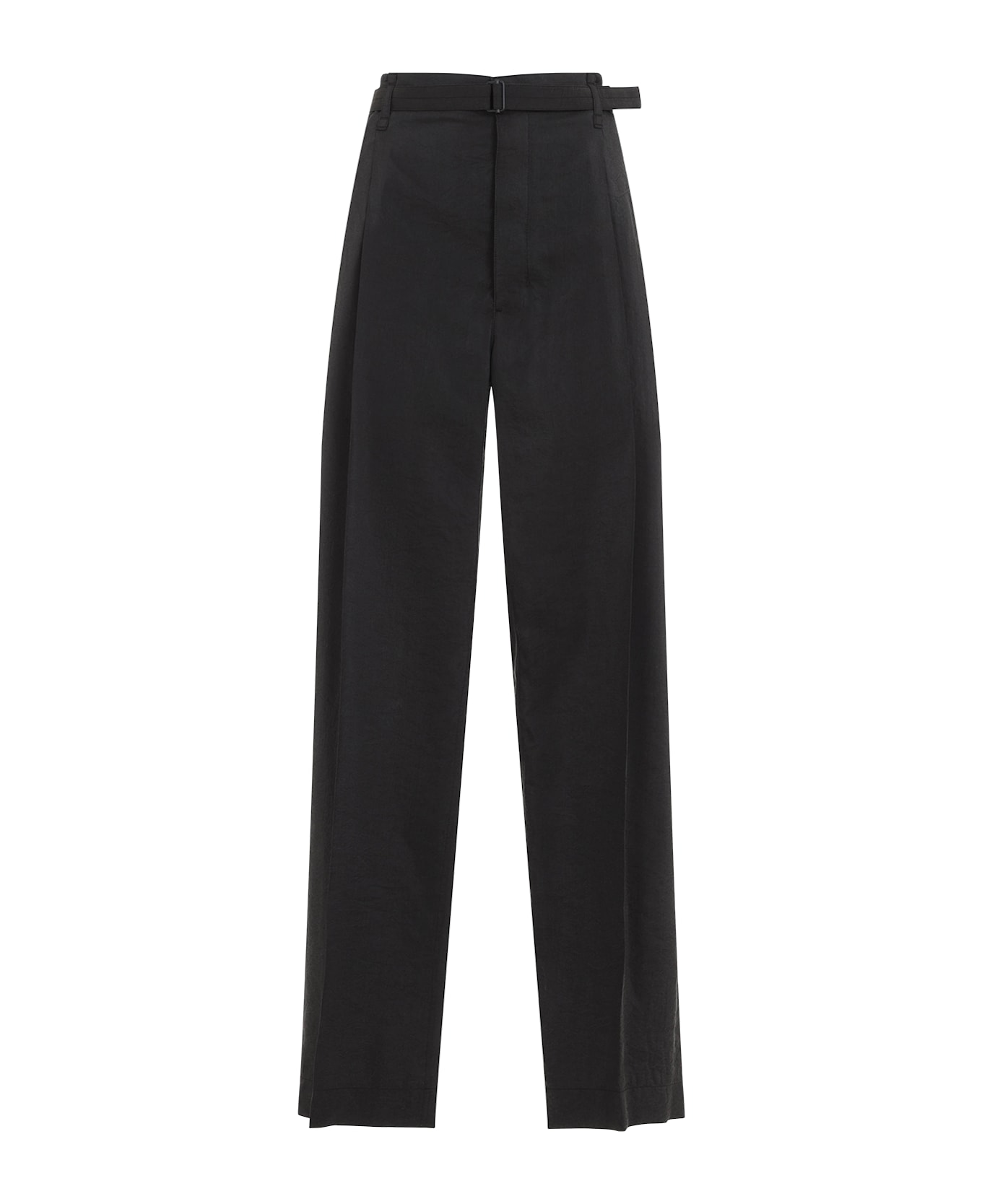 Lemaire Belted Relaxed Pants - Dark Espresso