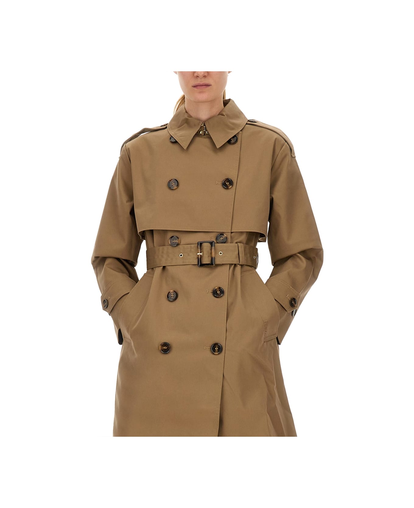 Barbour "aoife" Rain Trench Coat - BEIGE