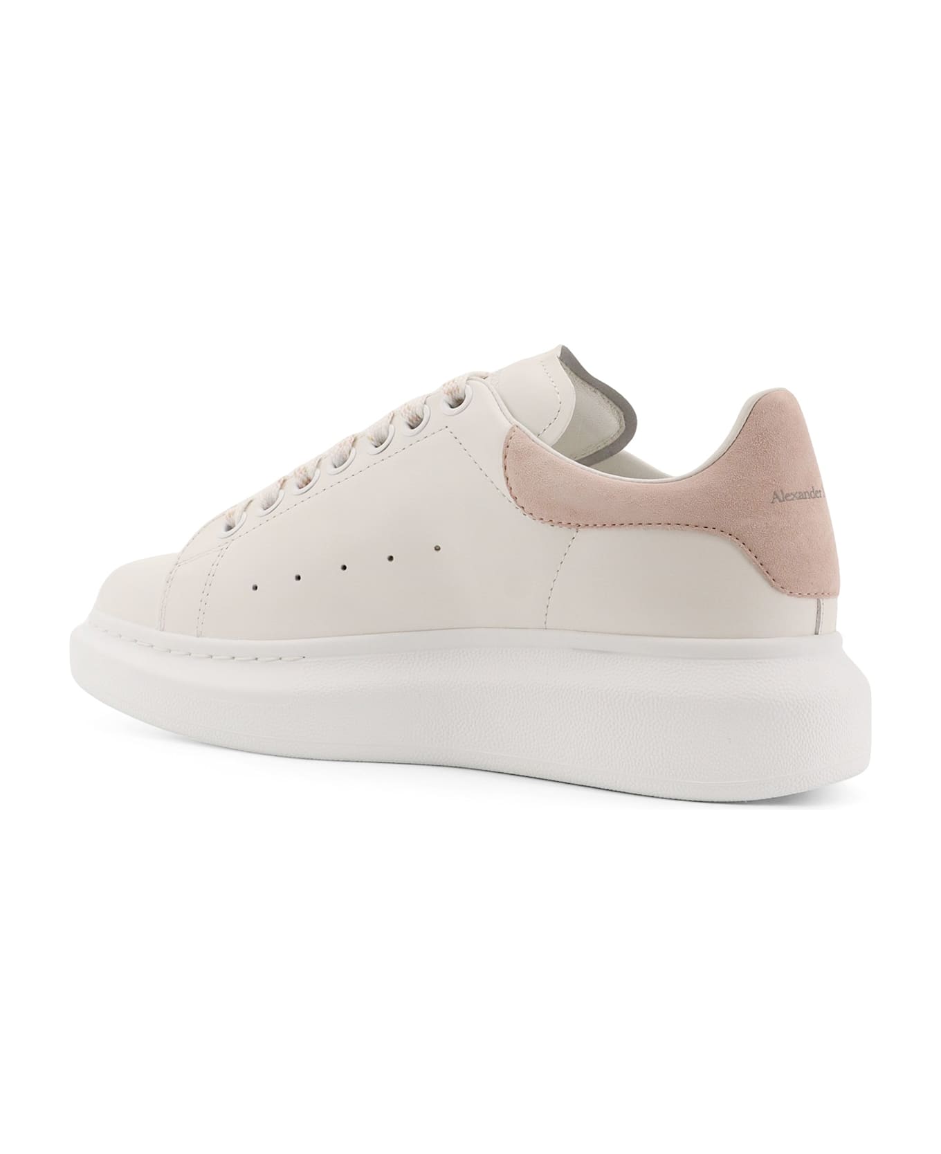 Alexander McQueen Larry Low-top Leather Sneakers - White