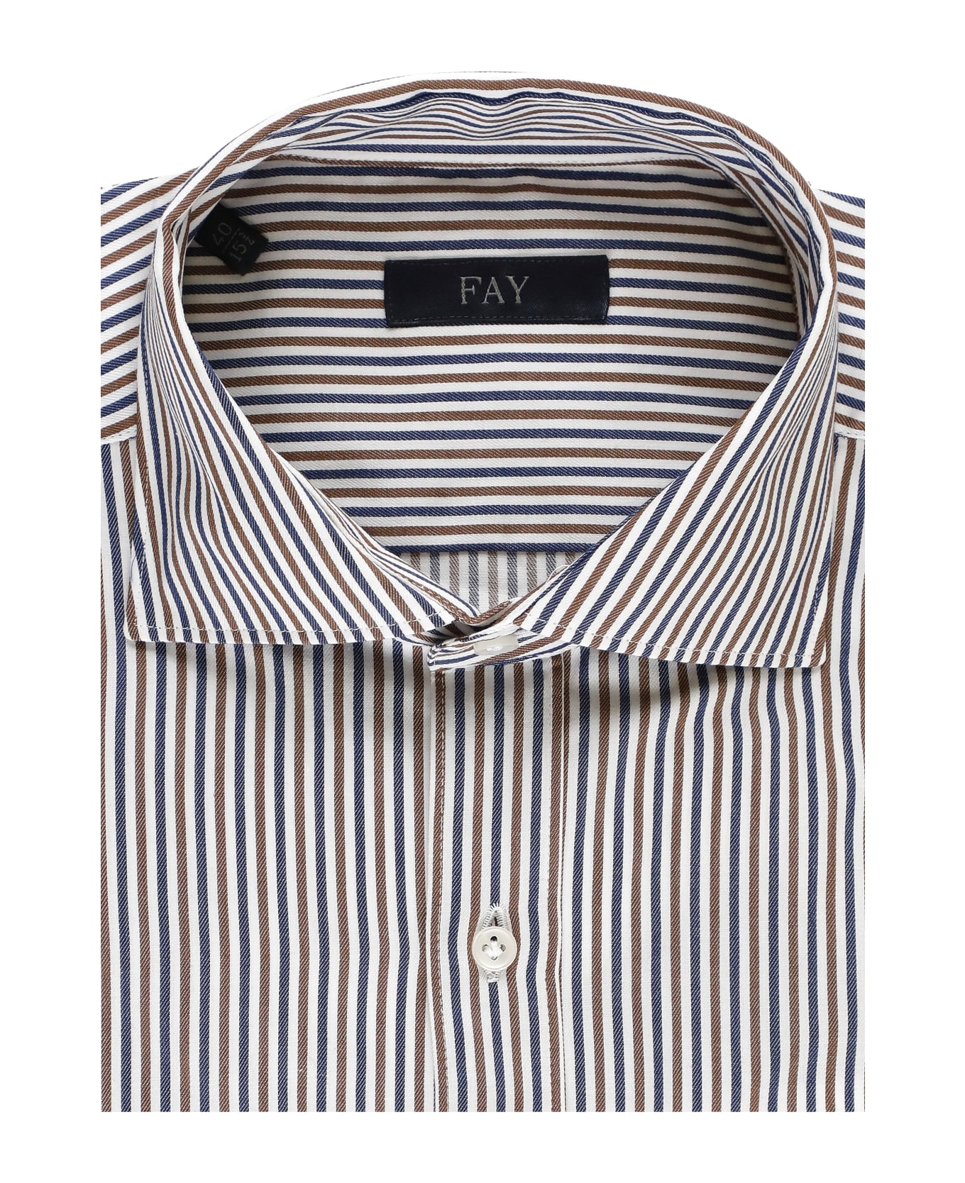 Fay Cotton Striped Shirt - MultiColour
