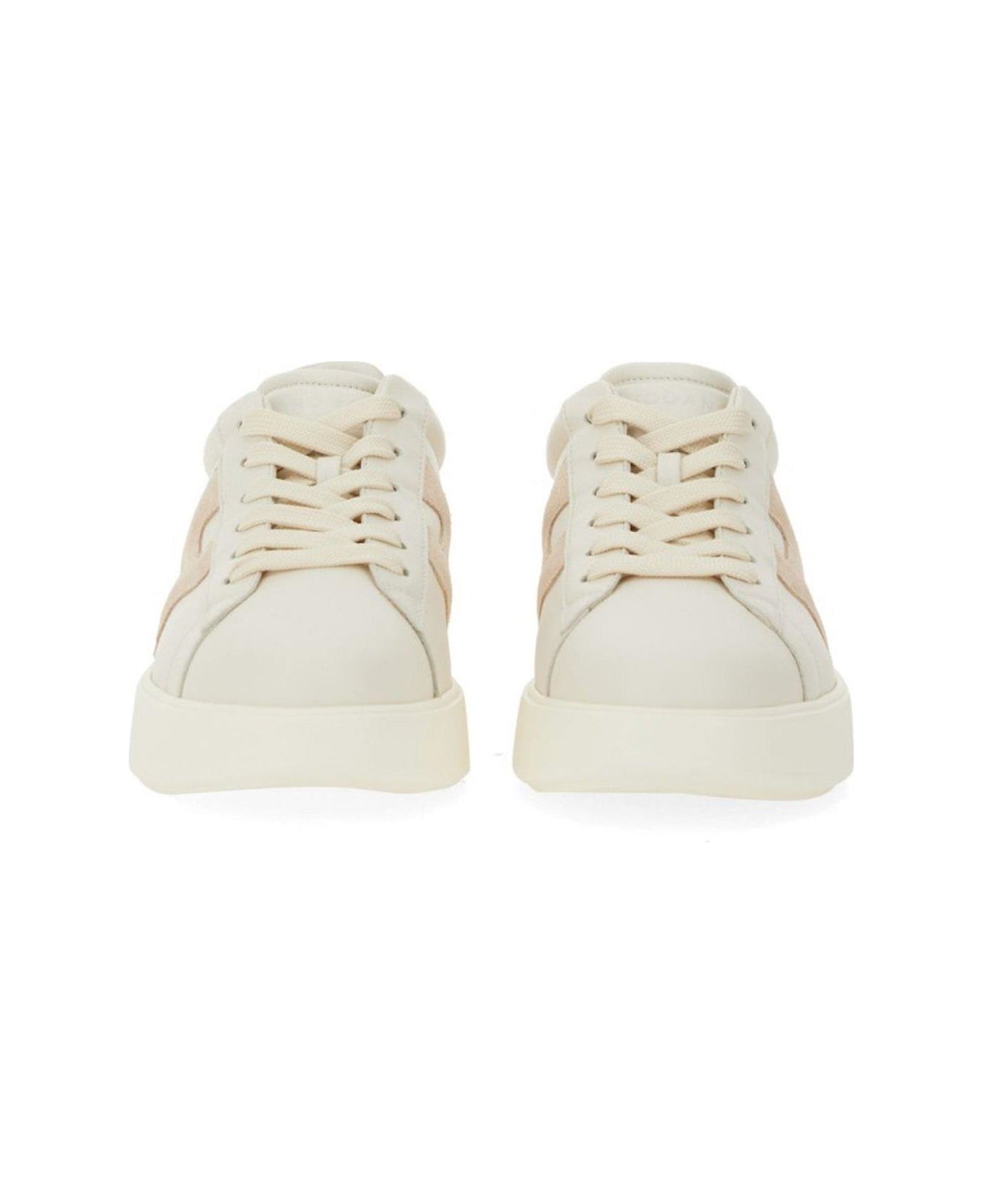 Hogan Rebel Low-top Sneakers - WHITE, pink