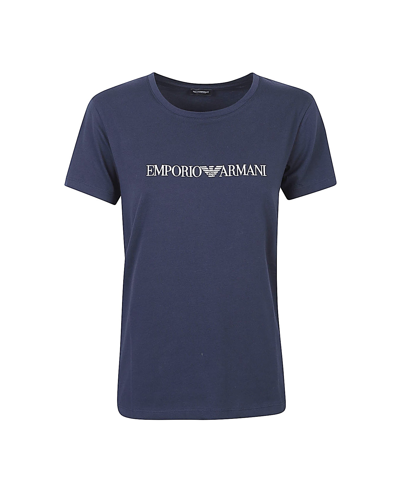Emporio Armani Logo Cotton T-shirt - Blue