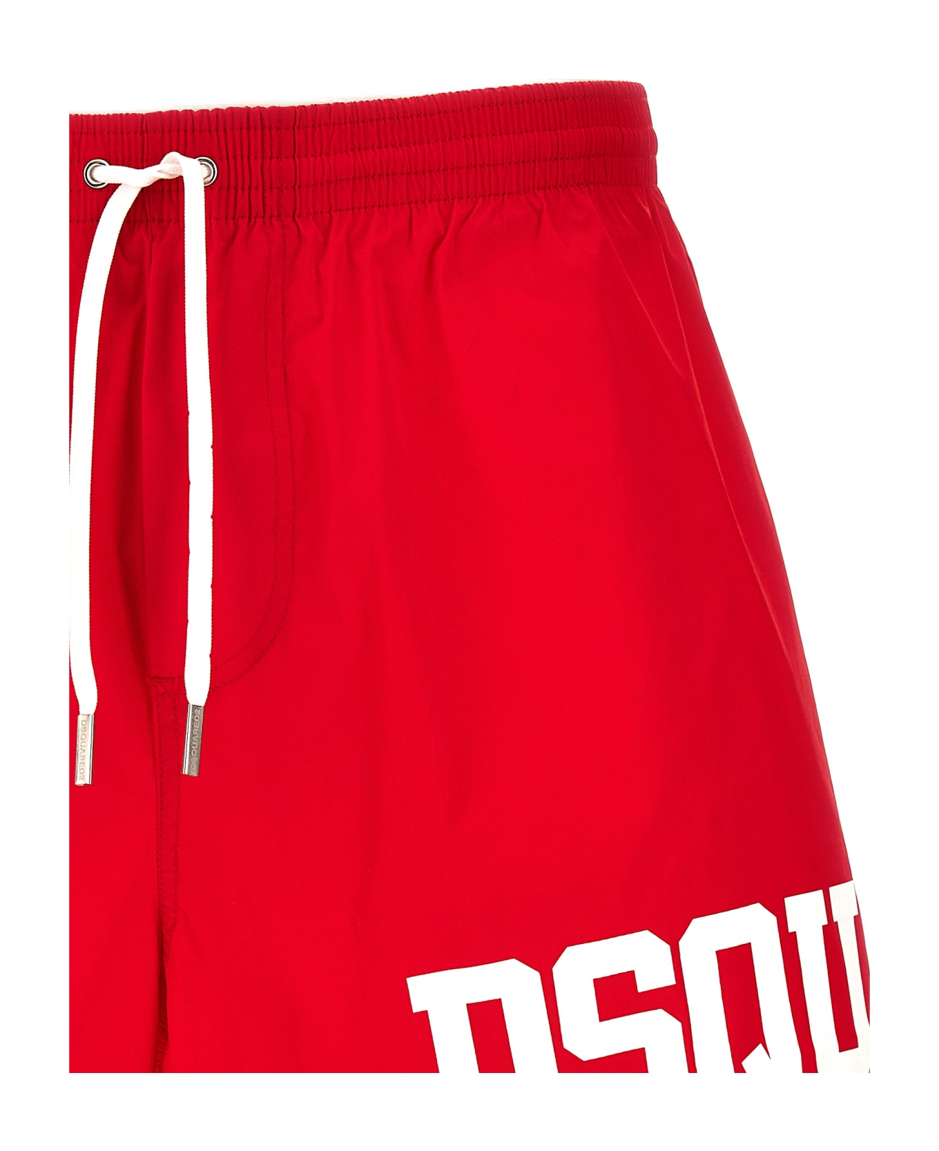 Dsquared2 Midi Boxer Shorts - Red/white