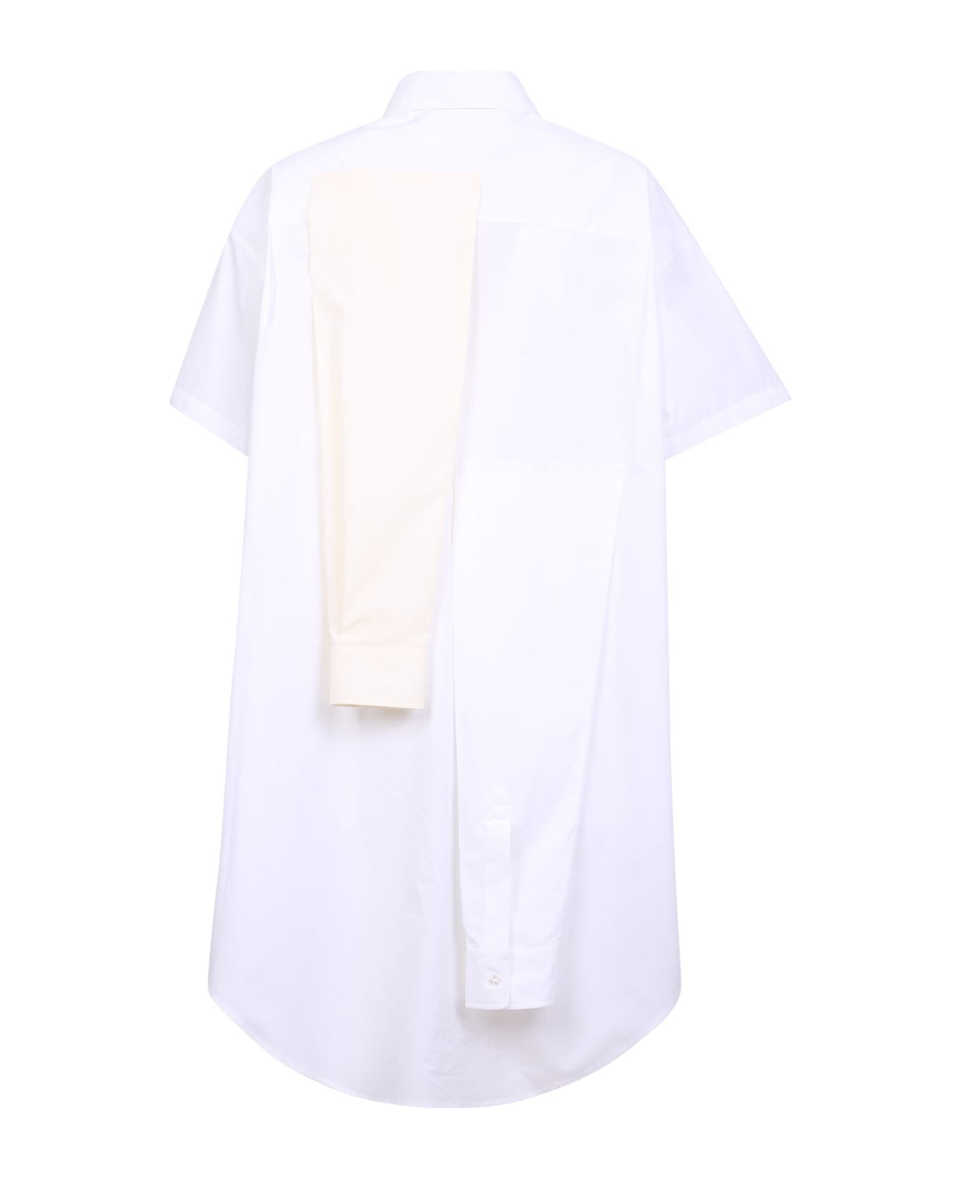 MM6 Maison Margiela Deconstructed Shirt Dress - White