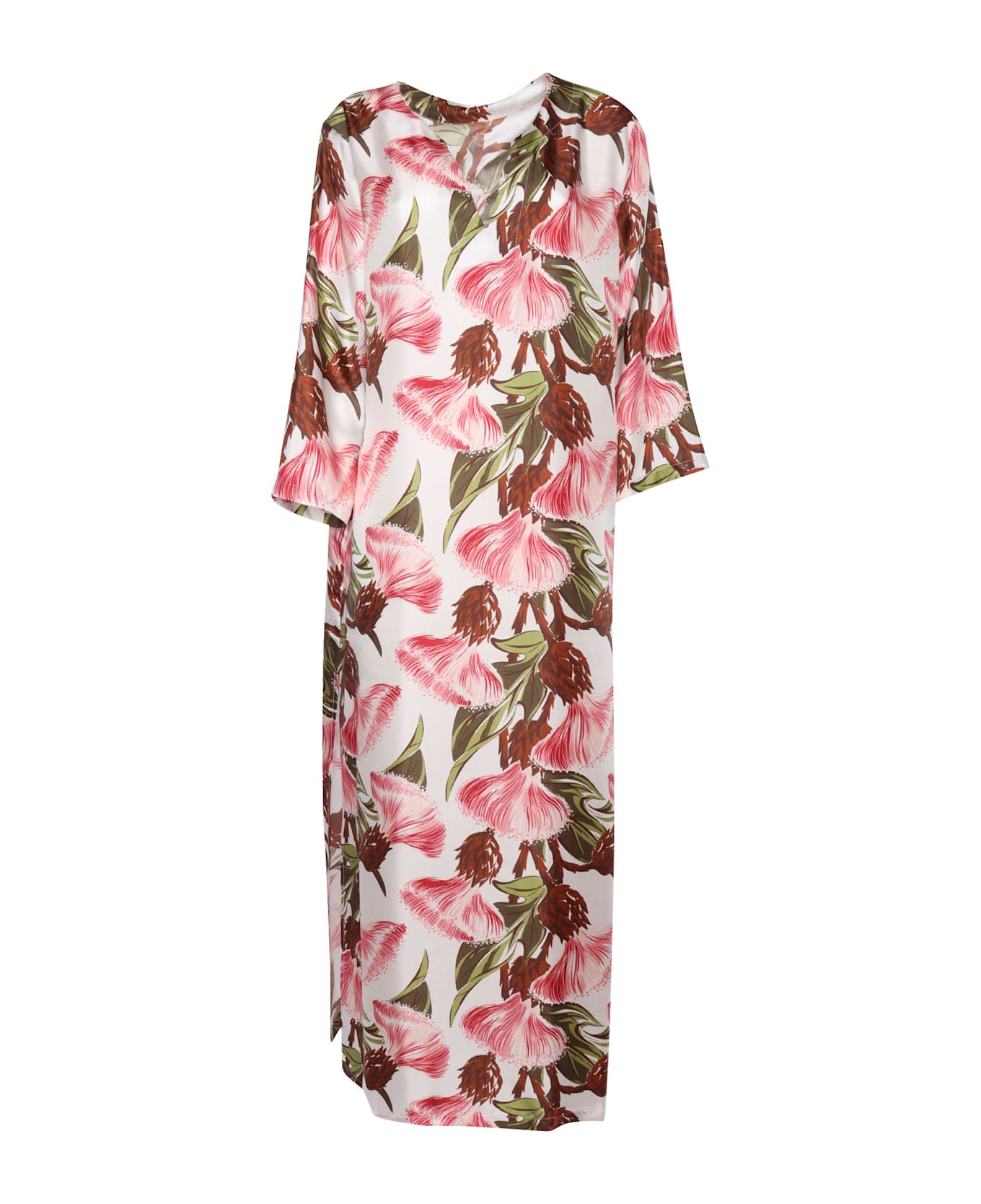 Parosh Dress - WHITE