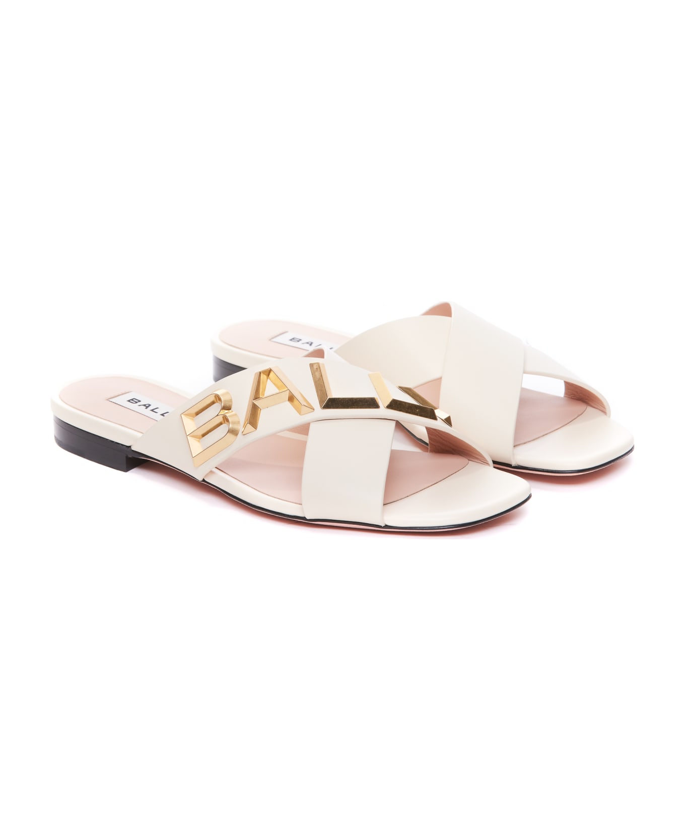 Bally Larise Flat Sandals - White サンダル