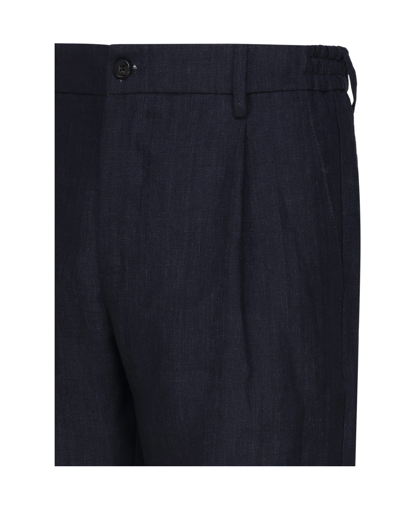 Eleventy Linen Bermuda Shorts - Blue ショートパンツ