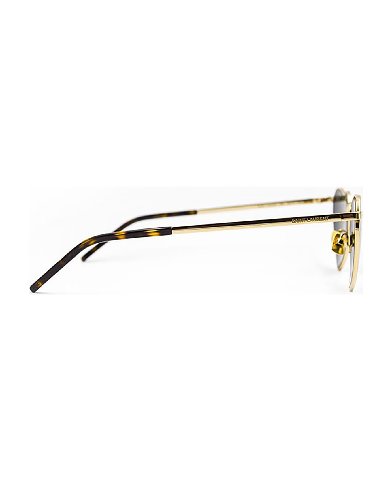 Saint Laurent Eyewear SL 301 LOULOU Sunglasses - Gold Gold Grey サングラス