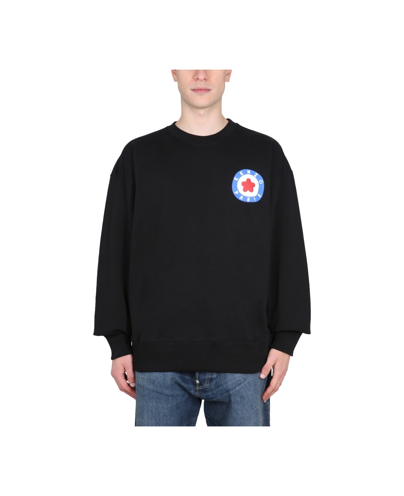 Kenzo Crewneck Sweatshirt With Target - BLACK フリース