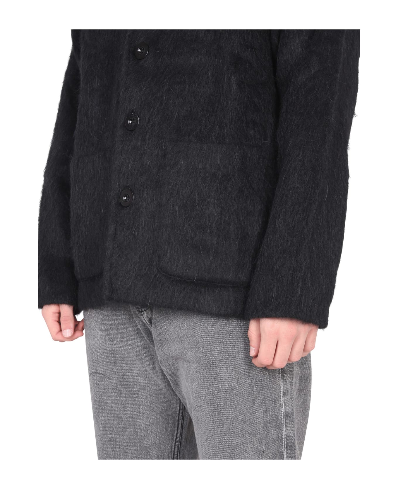 Our Legacy V-neck Cardigan - BLACK カーディガン