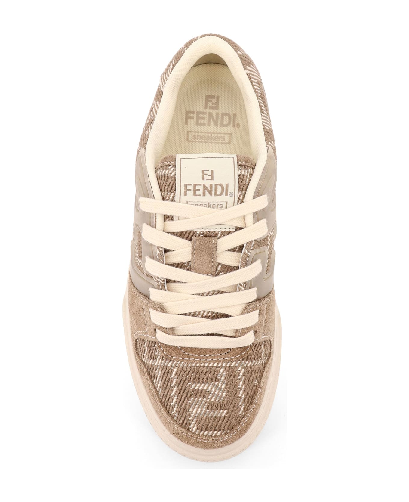 Fendi Match Platform Sneakers - Beige