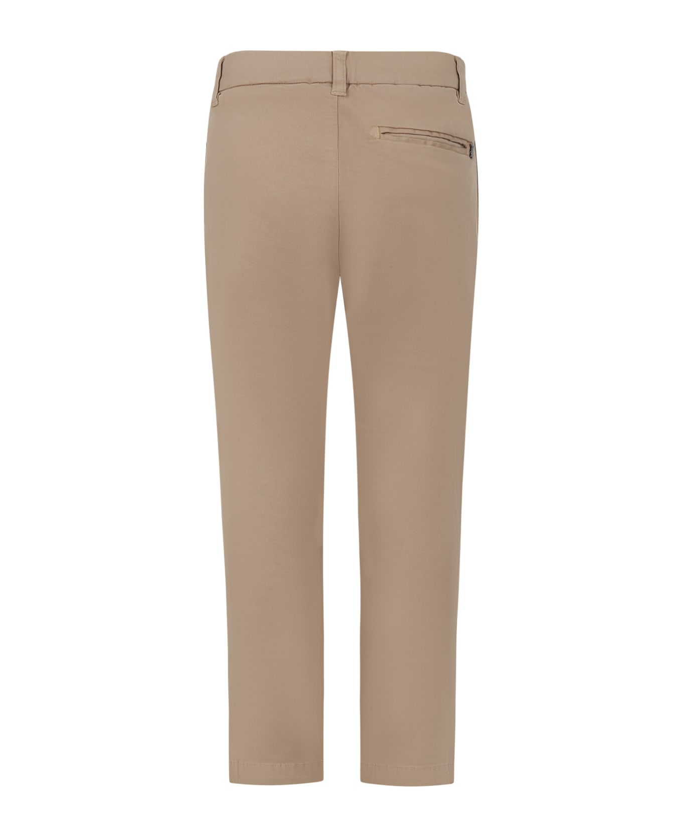 Dondup Beige Trousers For Boy With Logo - Beige