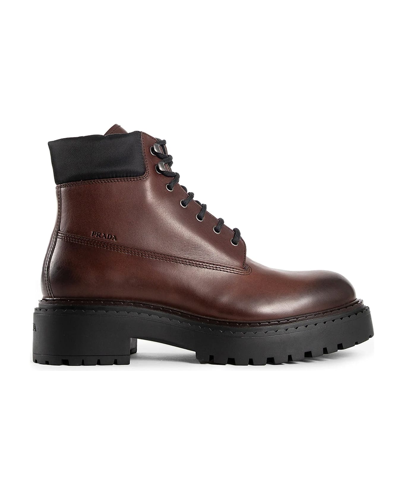Prada Leather Boots - Brown