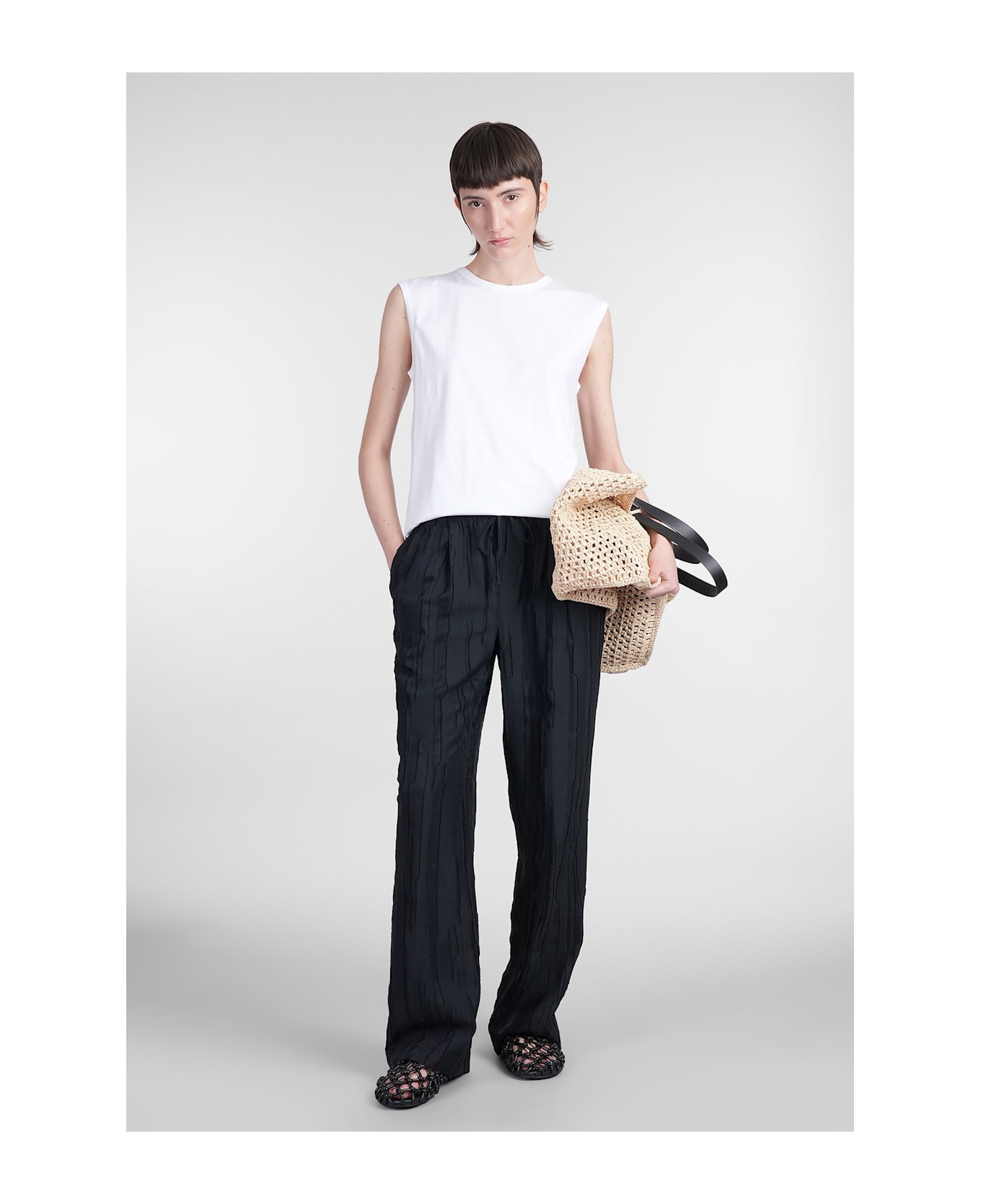 Loulou Studio Brani Tank Top In White Cotton - white