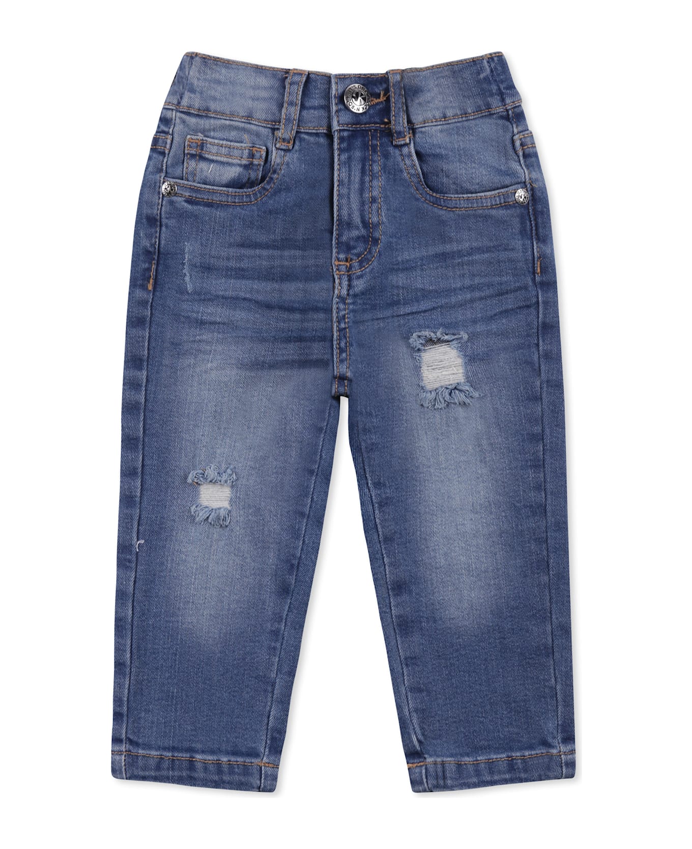 Richmond Denim Jeans For Baby Boy With Logo - Denim